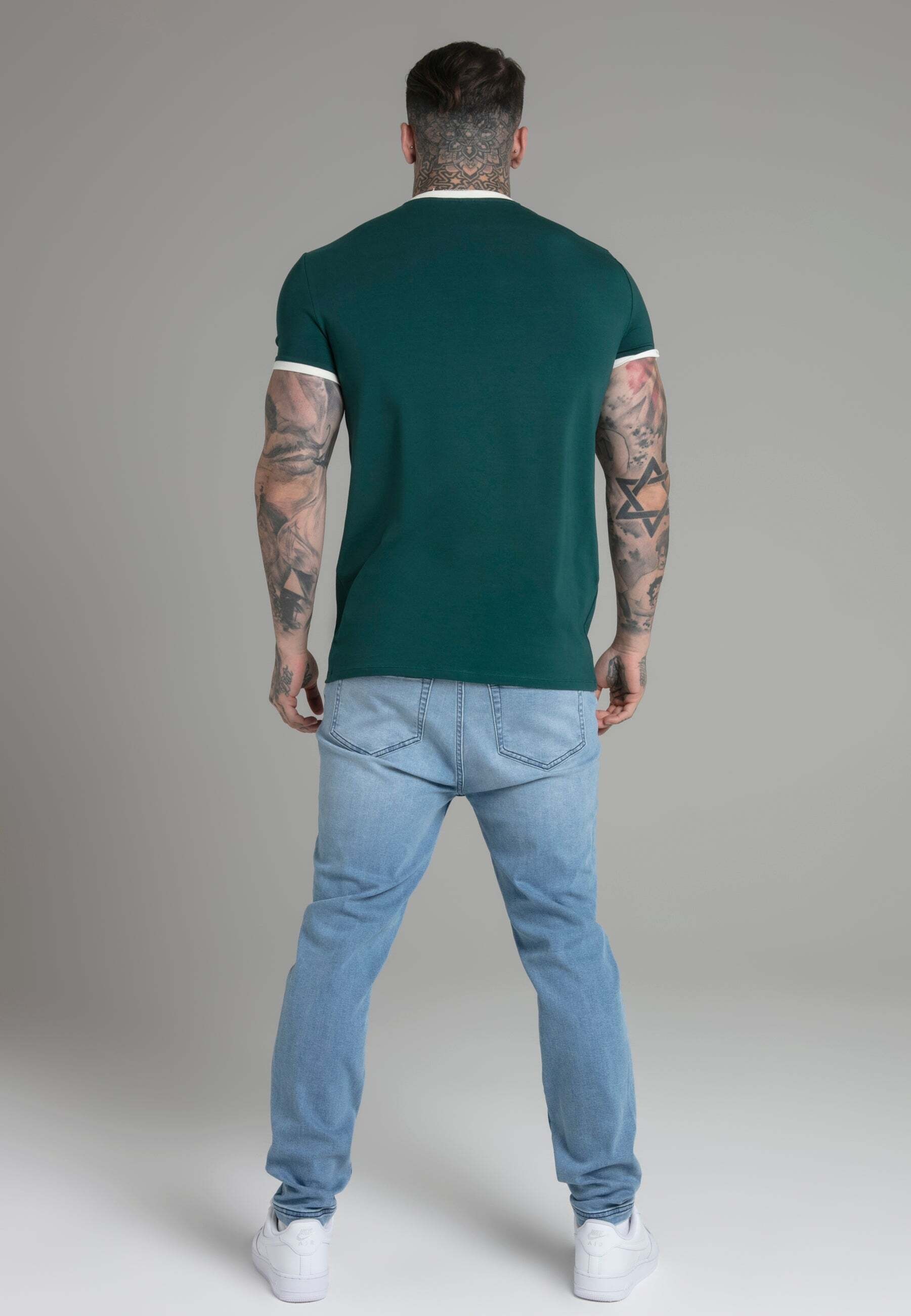 Siksilk T-Shirt »Siksilk T-Shirt Ringer T-Shirt in Green«