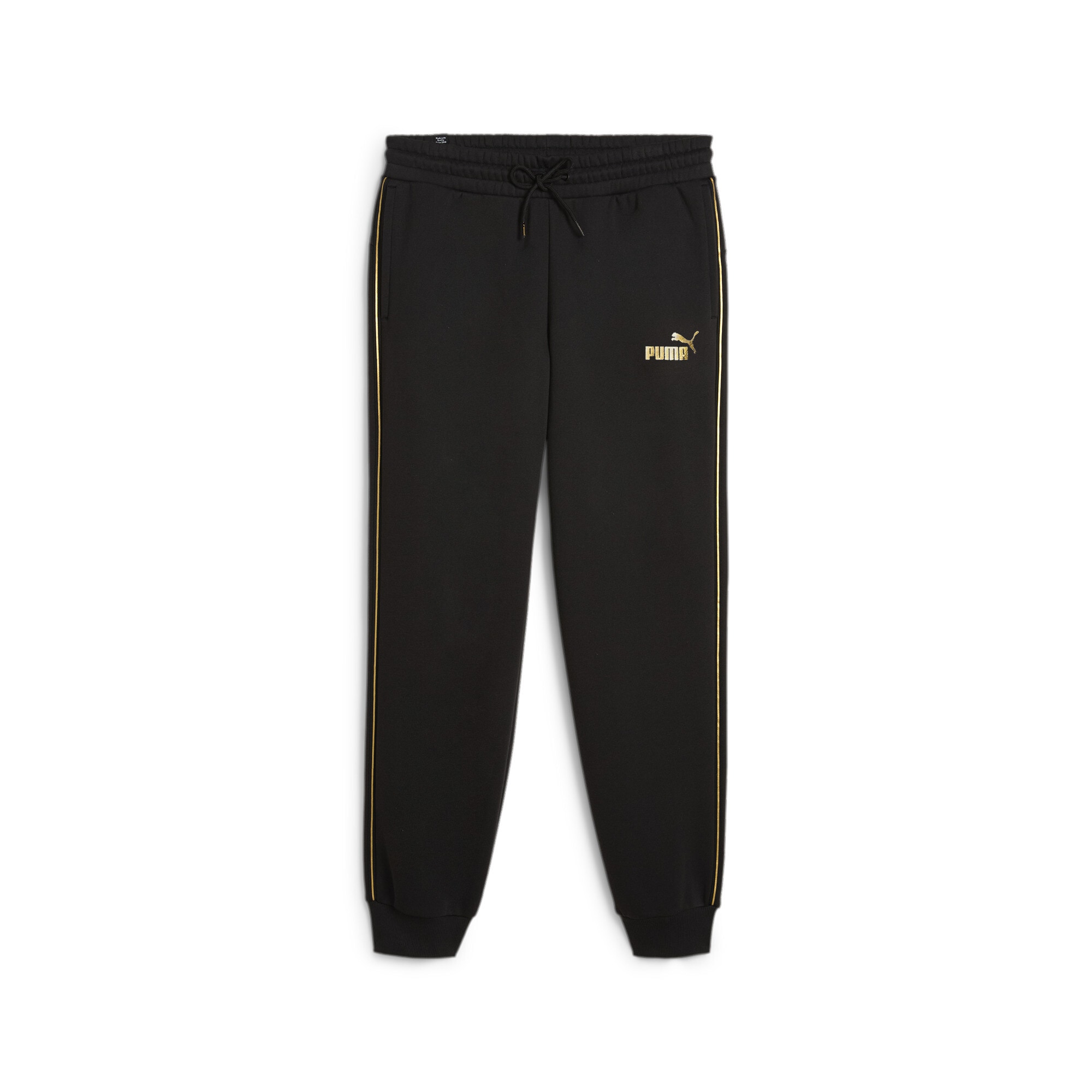 PUMA Trainingshose »ESS TAPE MINIMAL GOLD SWEATPANTS FL« sportlicher Stil, für Training, aus Baumwolle und Polyester
