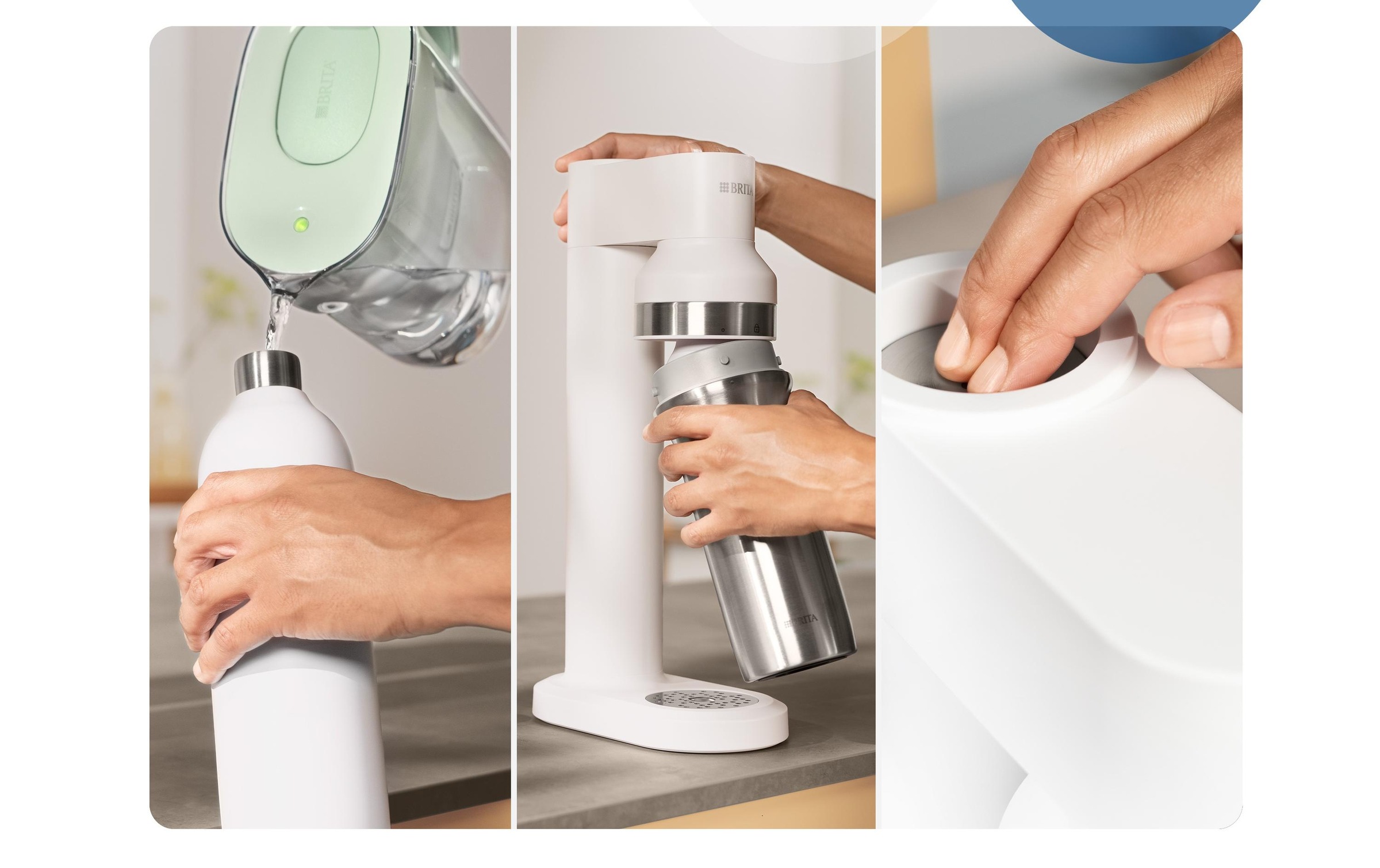 BRITA Wassersprudler Flasche »SodaTrio 0.65 l Weiss«