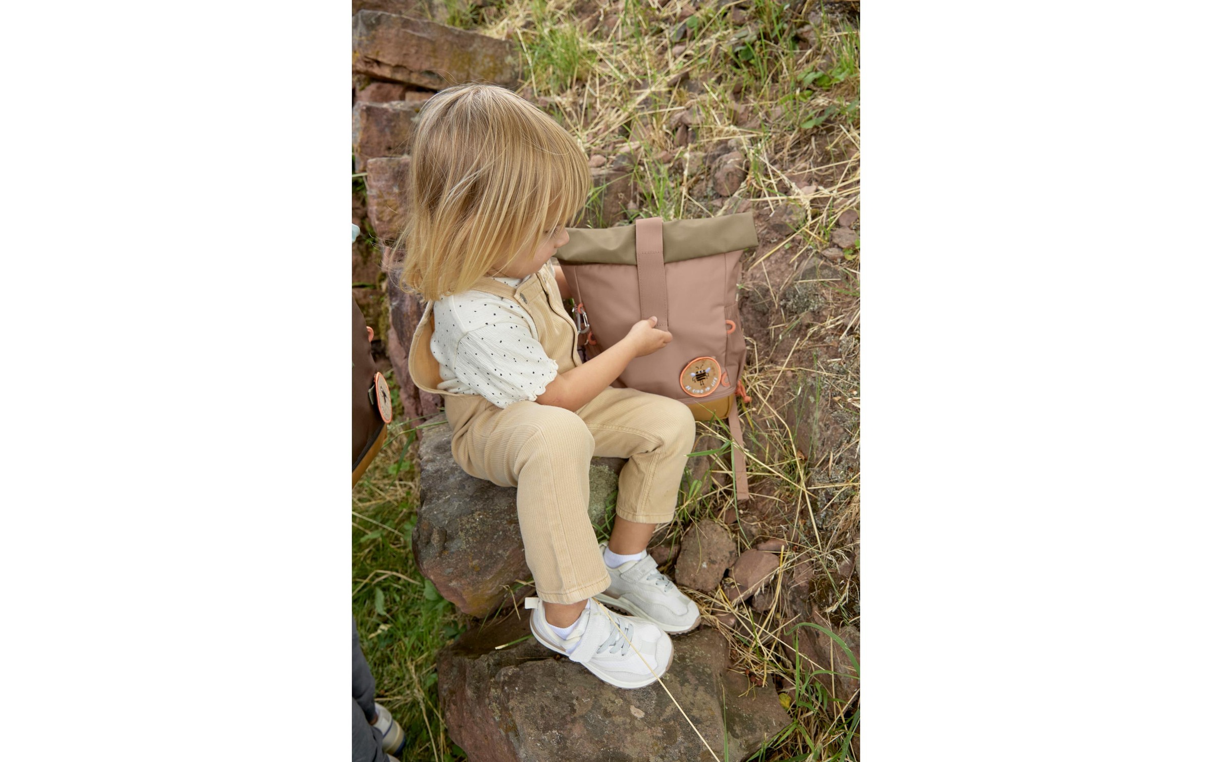 LÄSSIG Kinderrucksack »Mini Rolltop Nature Haselnuss«