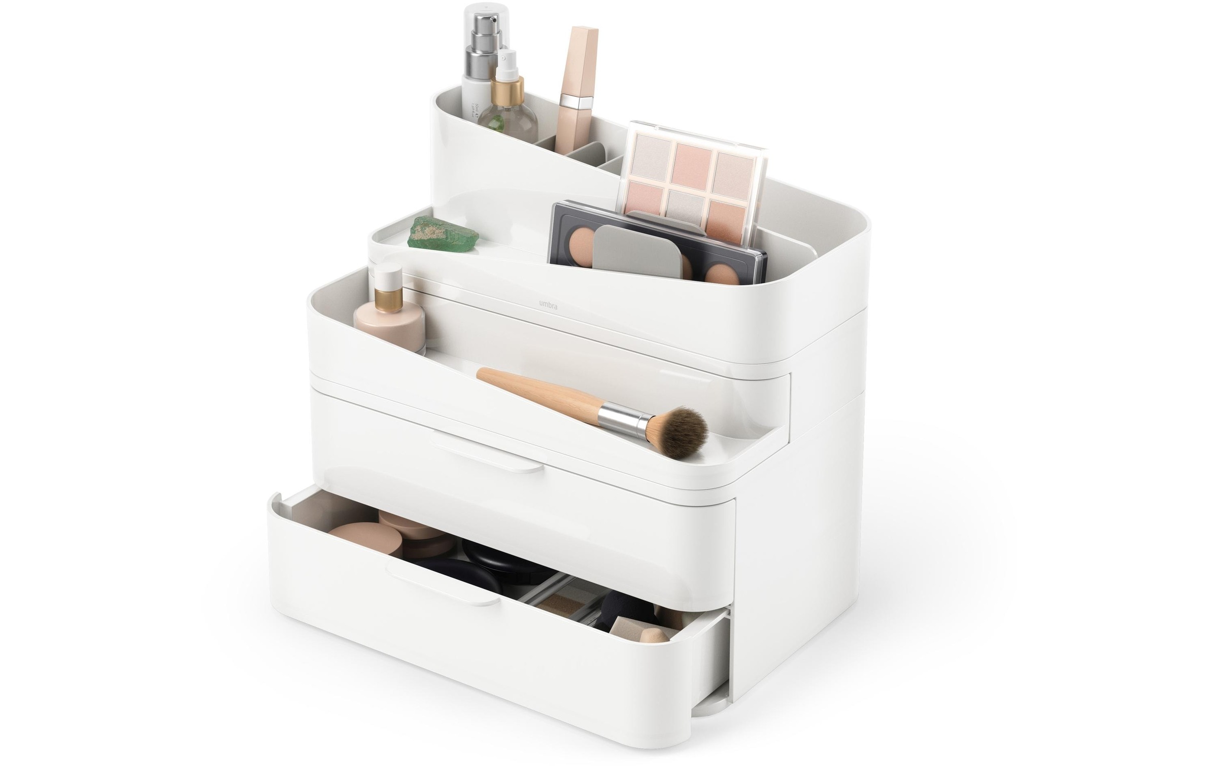 Umbra Make-Up Organizer »Glam Grau/Weiss, Recycled Kunststoff«