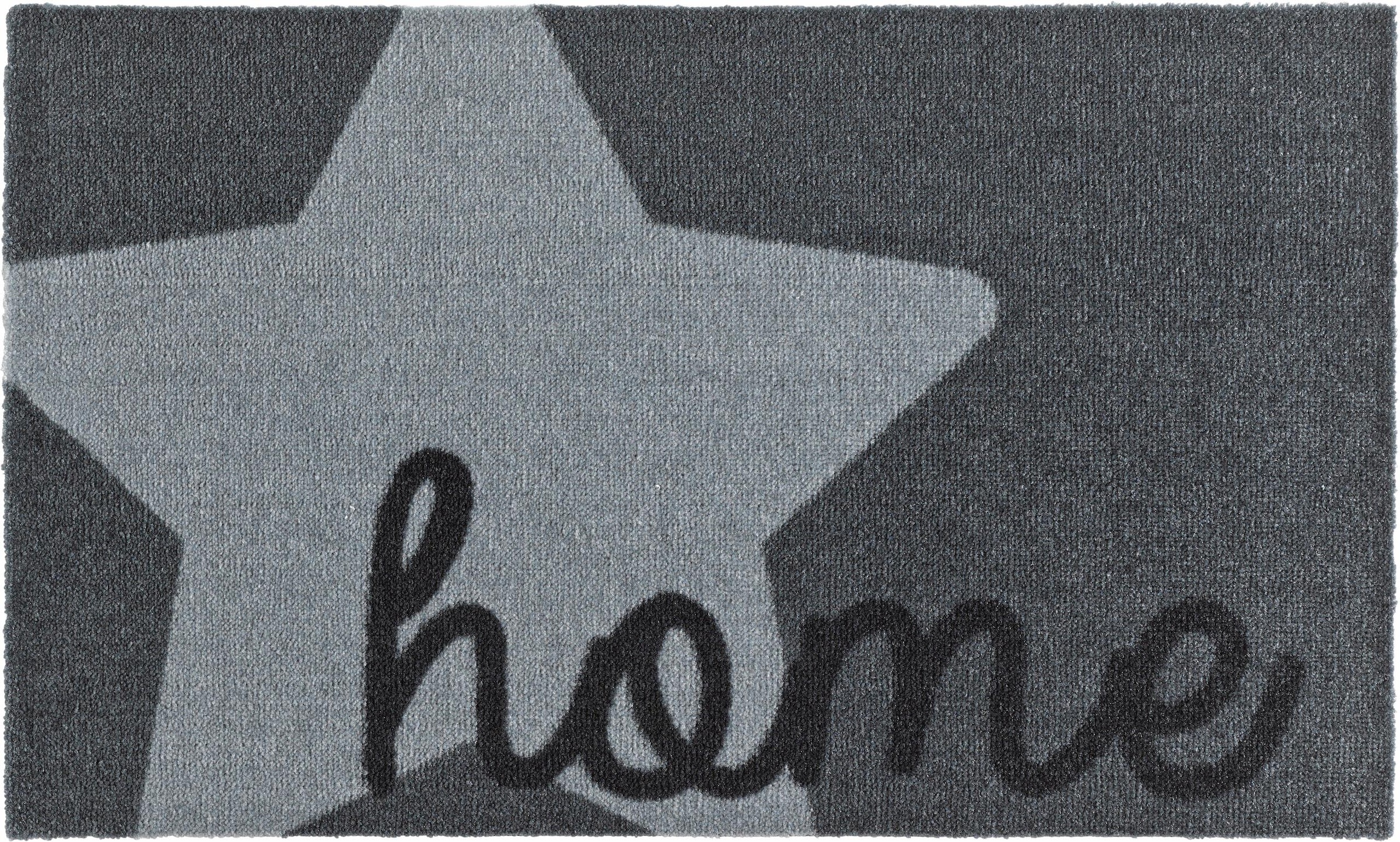 HANSE Home Fussmatte »Star Home«, rechteckig, Stern, mit Spruch, Schrift, Robust, Rutschhemend, Eingang, Waschbar