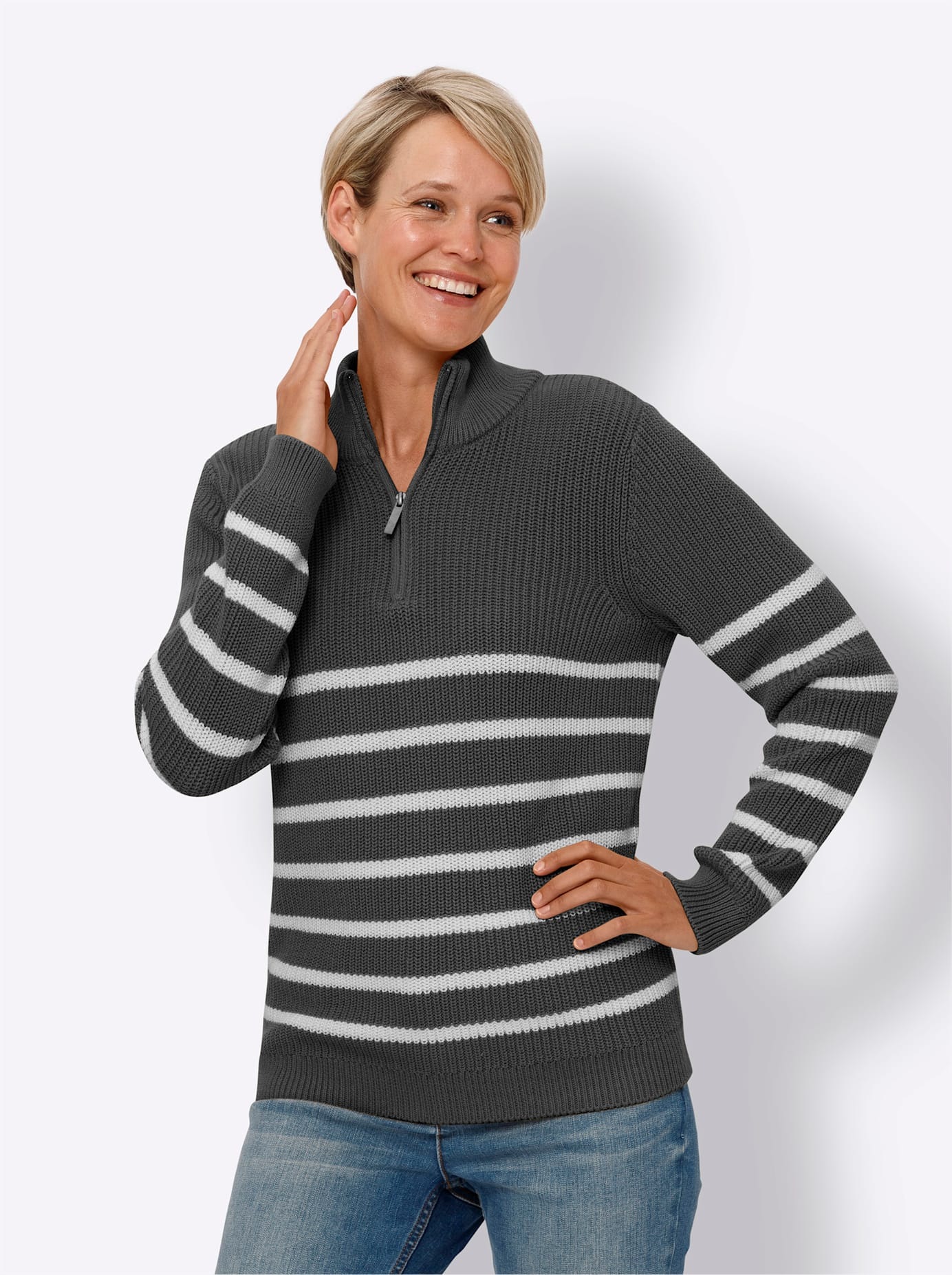 Classic Strickpullover »Langarm-Pullover«