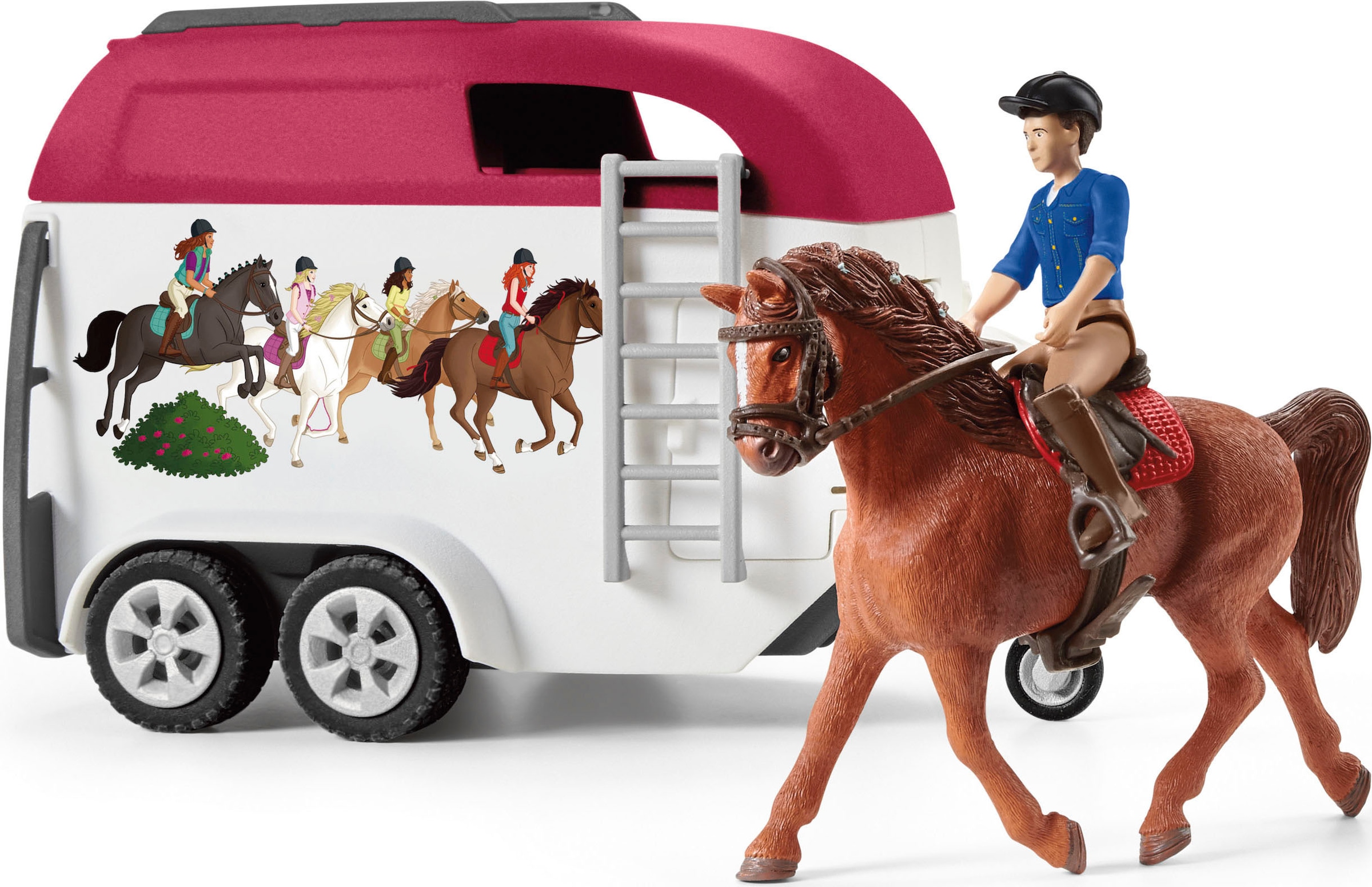 Schleich® Spielwelt »HORSE CLUB, Abenteuer mit Auto und Pferdeanhänger (42535)«, Made in Europe