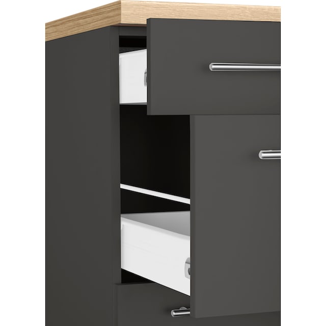 ❤ wiho Küchen Unterschrank »Unna«, 90 cm breit, mit 2 grossen Auszügen  entdecken im Jelmoli-Online Shop