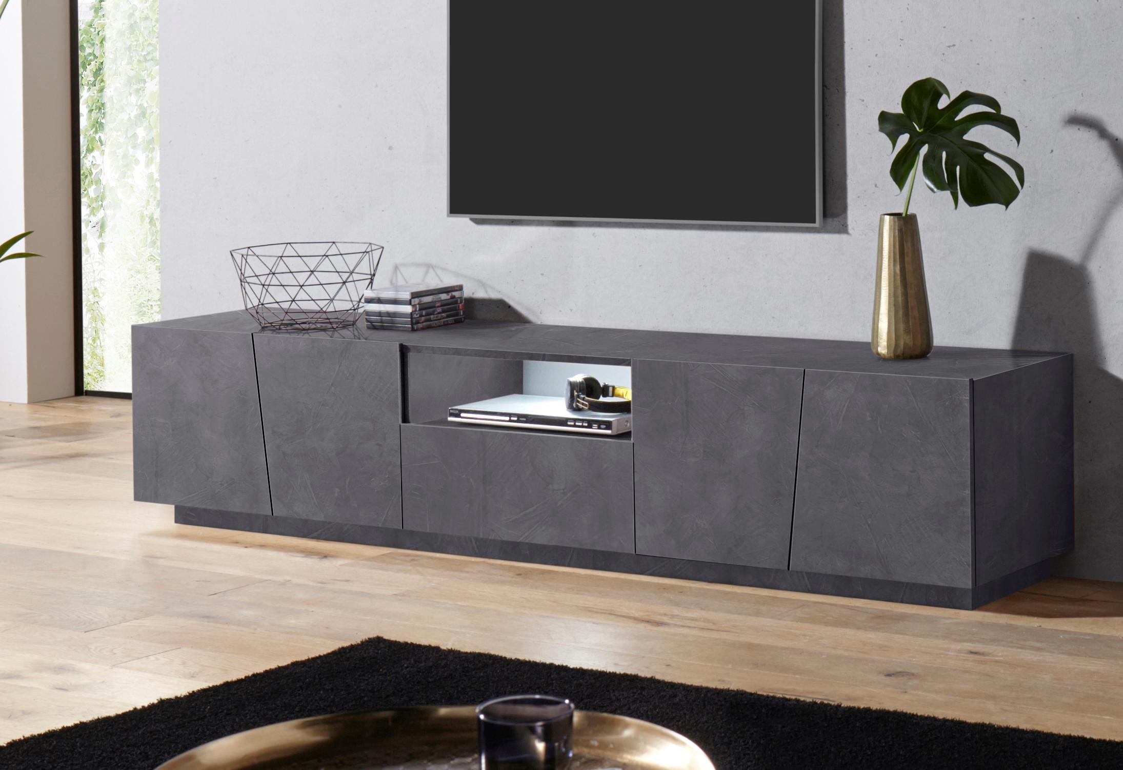 Home Affaire Zement, Optik Lowboard "Vega" Breite 220 Cm