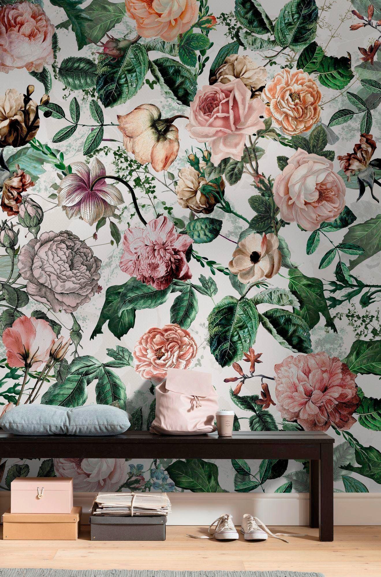 Komar Vliestapete »Digitaldruck Vlies - Romance - Grösse 200 x 250 cm«, bedruckt, Wohnzimmer, Schlafzimmer
