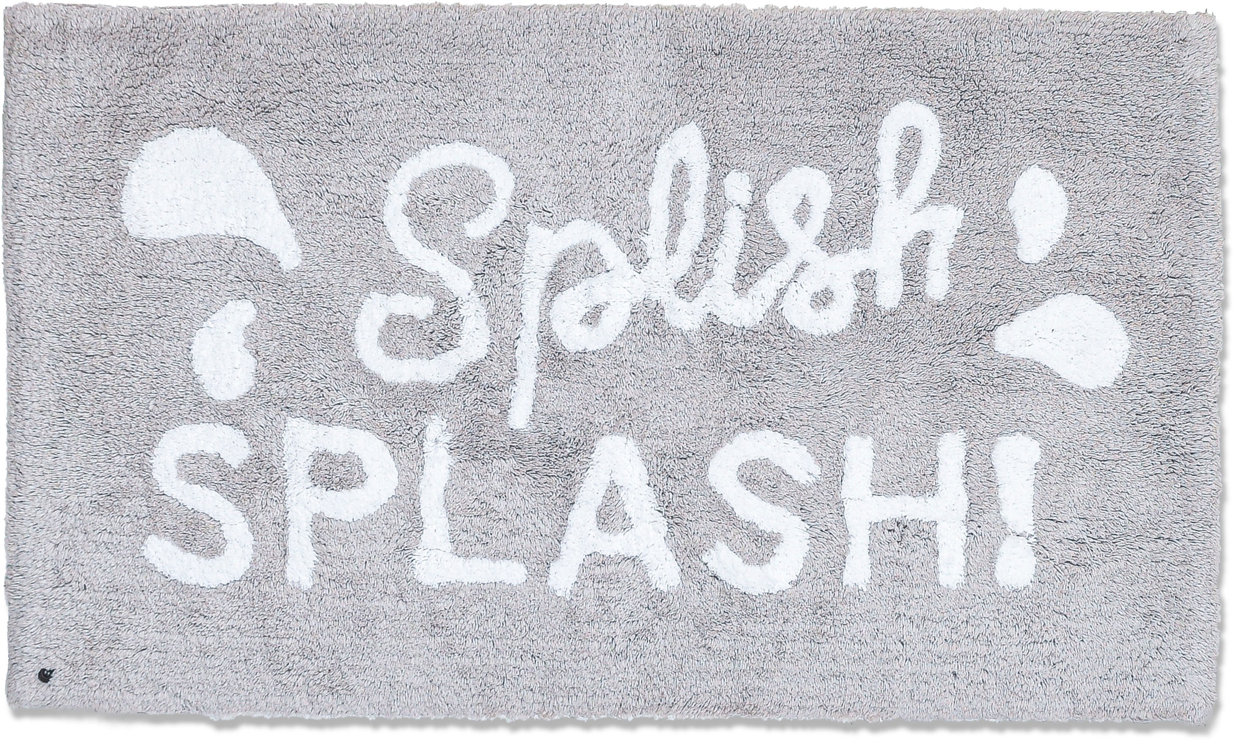 TOM TAILOR HOME Badematte »Cotton Splash«, rutschhemmend beschichtet, fussbodenheizungsgeeignet-strapazierfähig, Uni Farben, mit Spruch, reine Baumwolle, besonders weich und flauschig