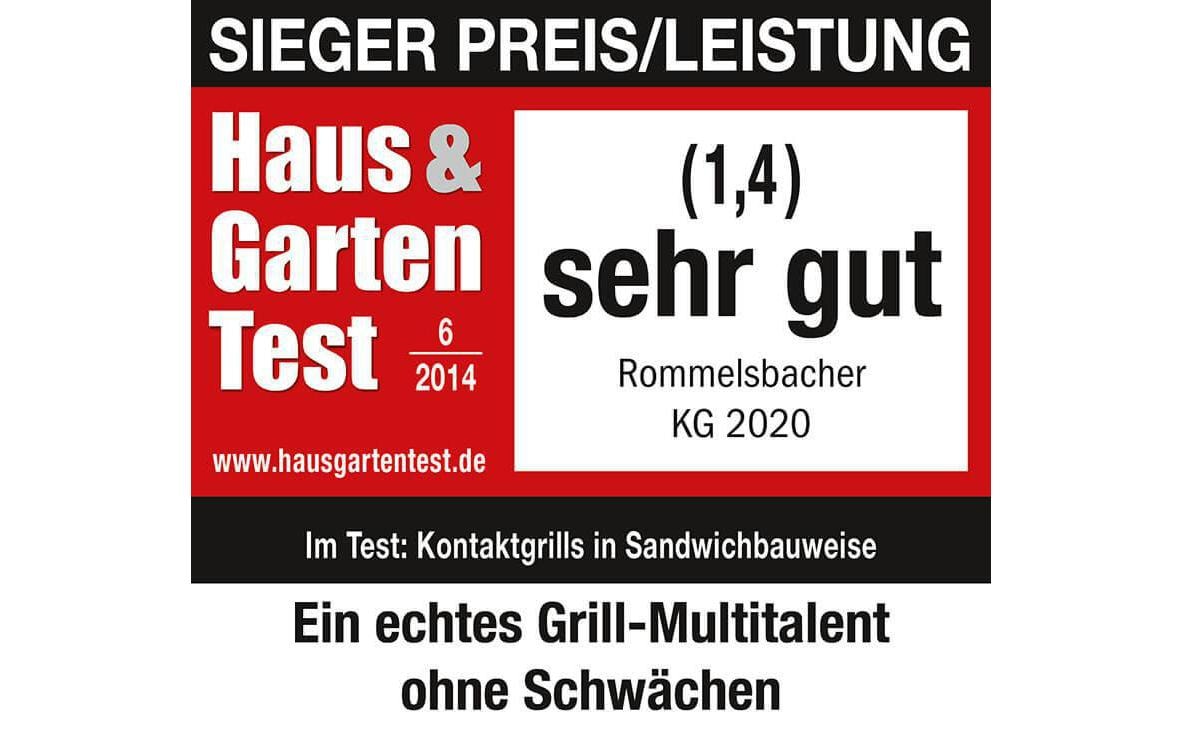 Rommelsbacher Kontaktgrill »20.KG, 2020«, 2000 W, 2000 W