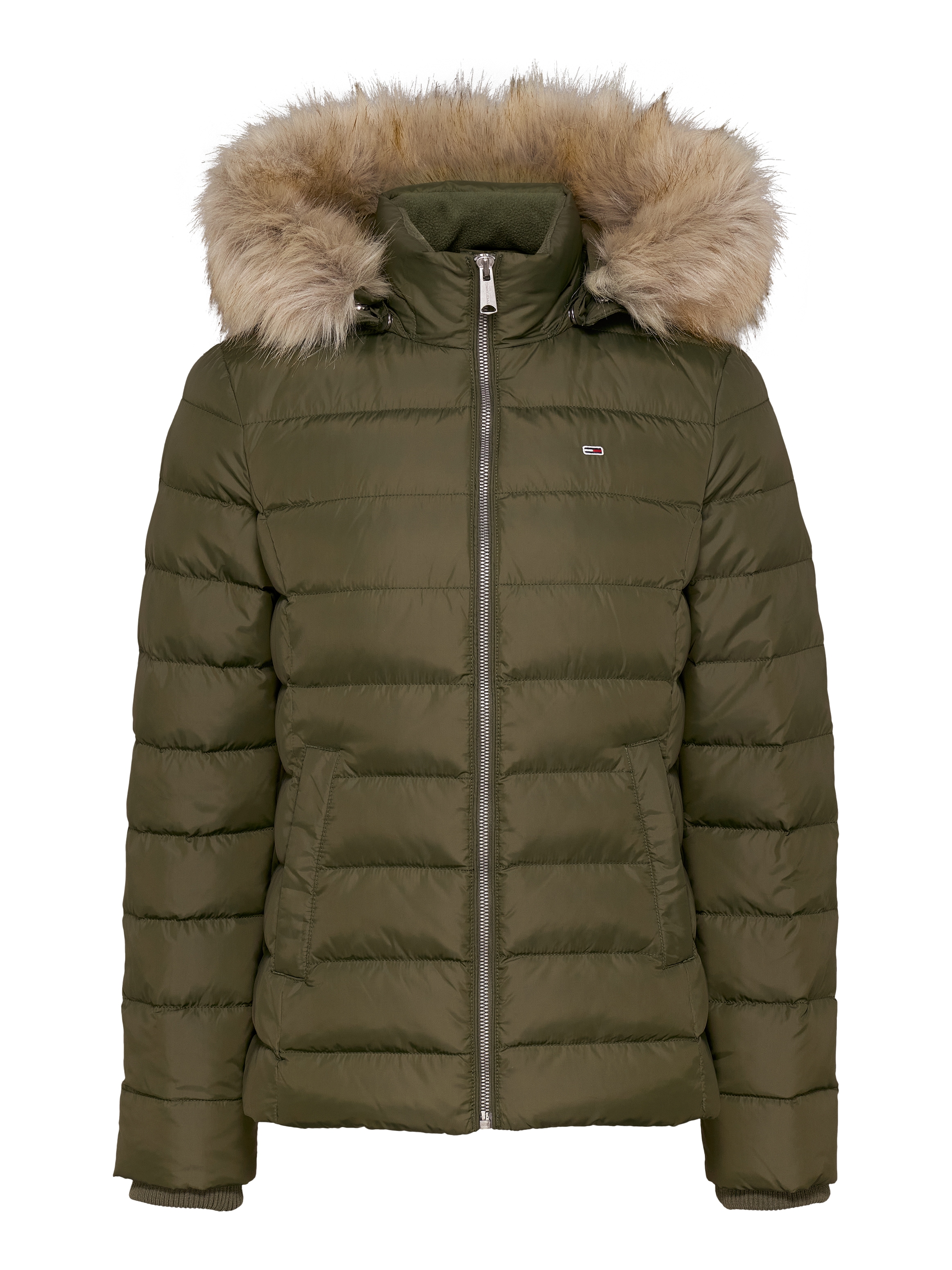 Tommy Jeans Steppjacke »TJW BASIC HOODED DOWN JACKET EXT«, mit Kapuze, mit Logostickerei