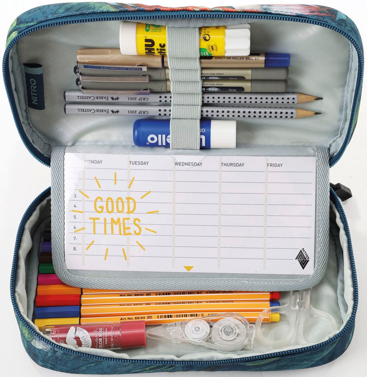 NITRO Federtasche »Pencil Case XL«, Federmäppchen, Schlampermäppchen, Faulenzer Box, Stifte Etui