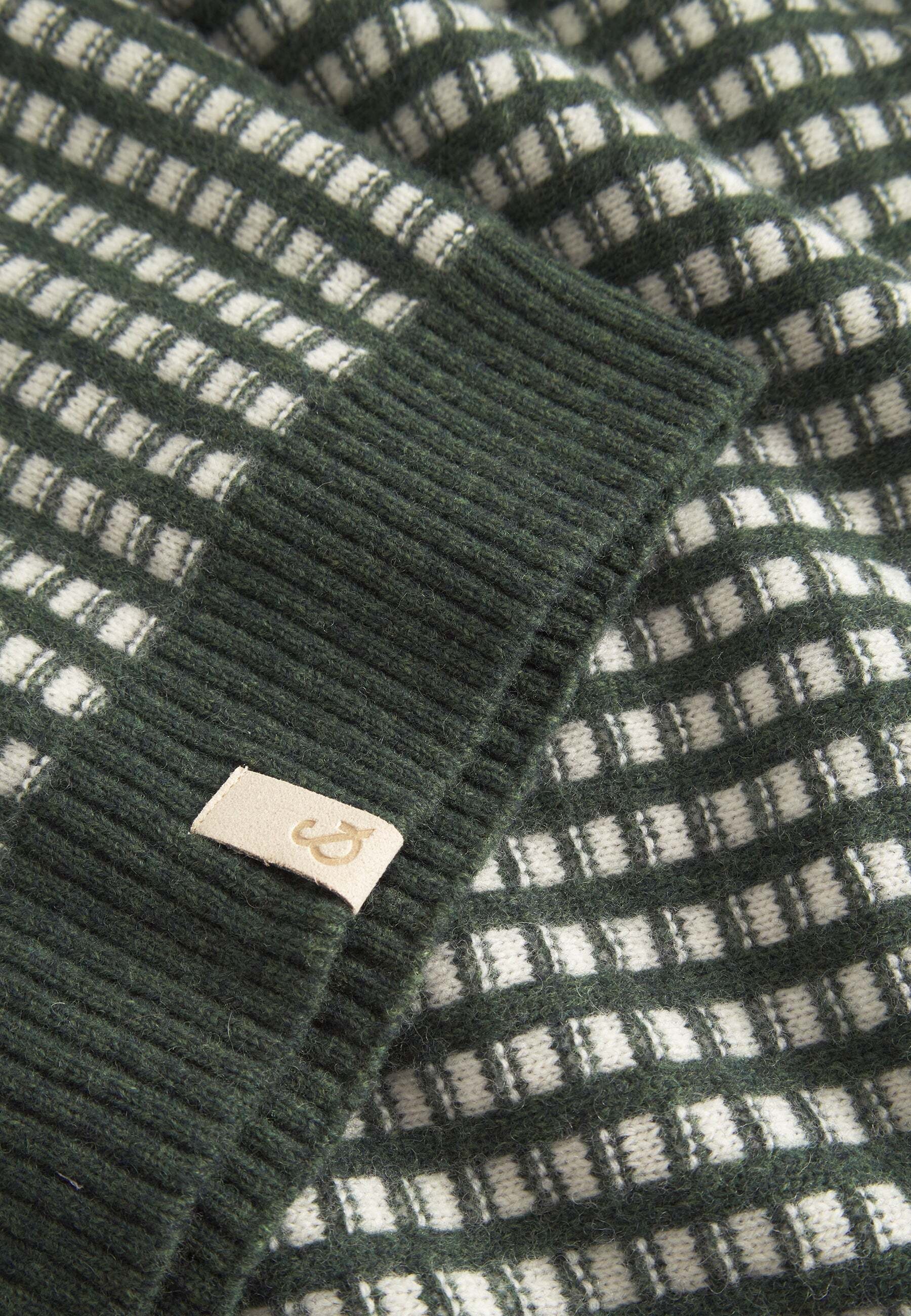 colours & sons Strickpullover »colours & sons Pullover Turtleneck Two Tone Intarsia«