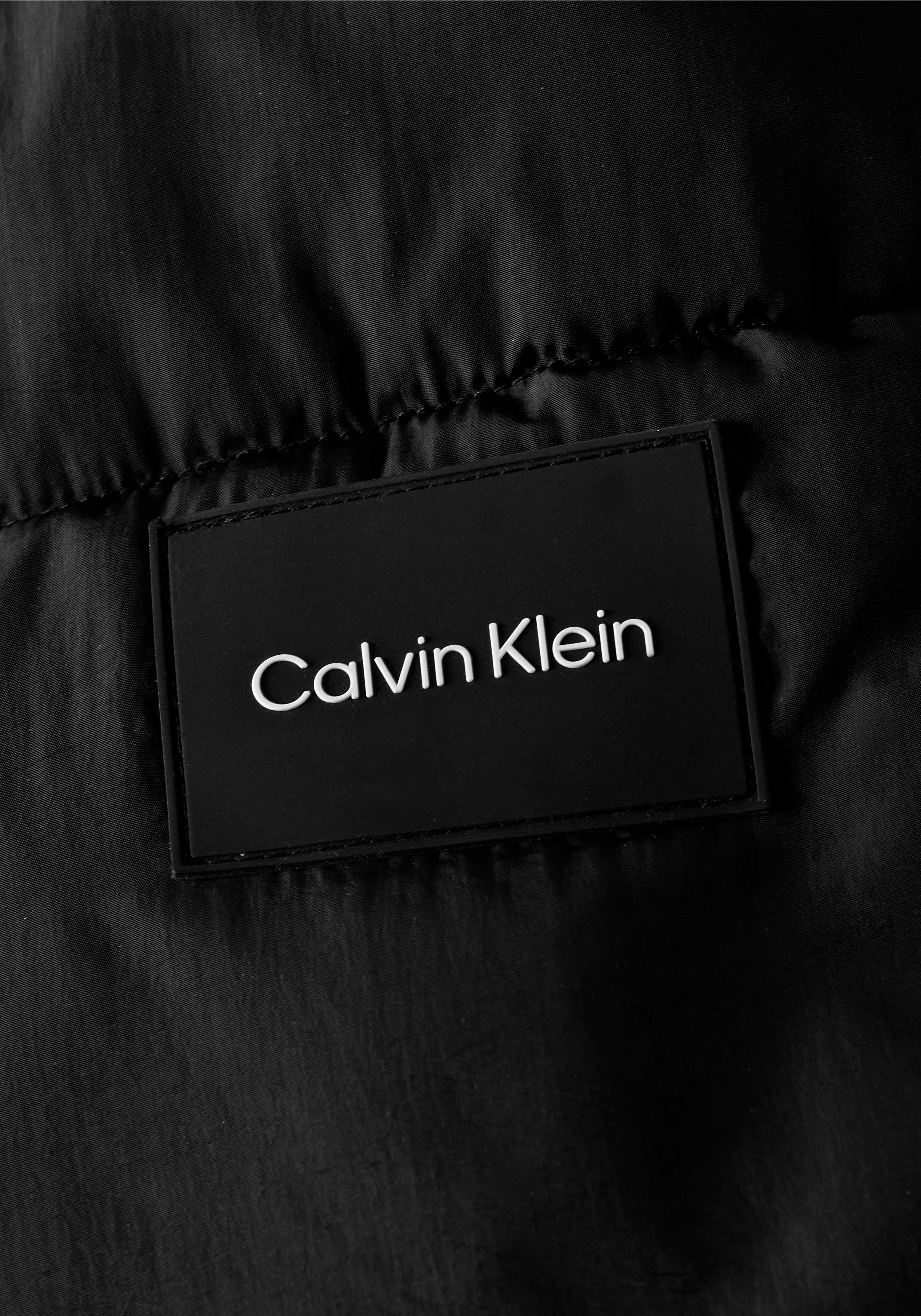 Calvin Klein Big&Tall Steppjacke »BT_CRINKLE NYLON PUFFER JACKET«, mit Kapuze, mit Markenlabel