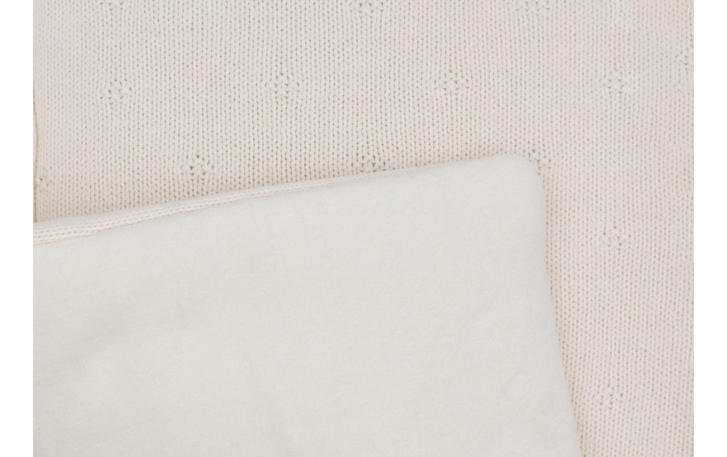 Jollein Krabbeldecke »Cosy Knit Ivory 75 x 95 cm«