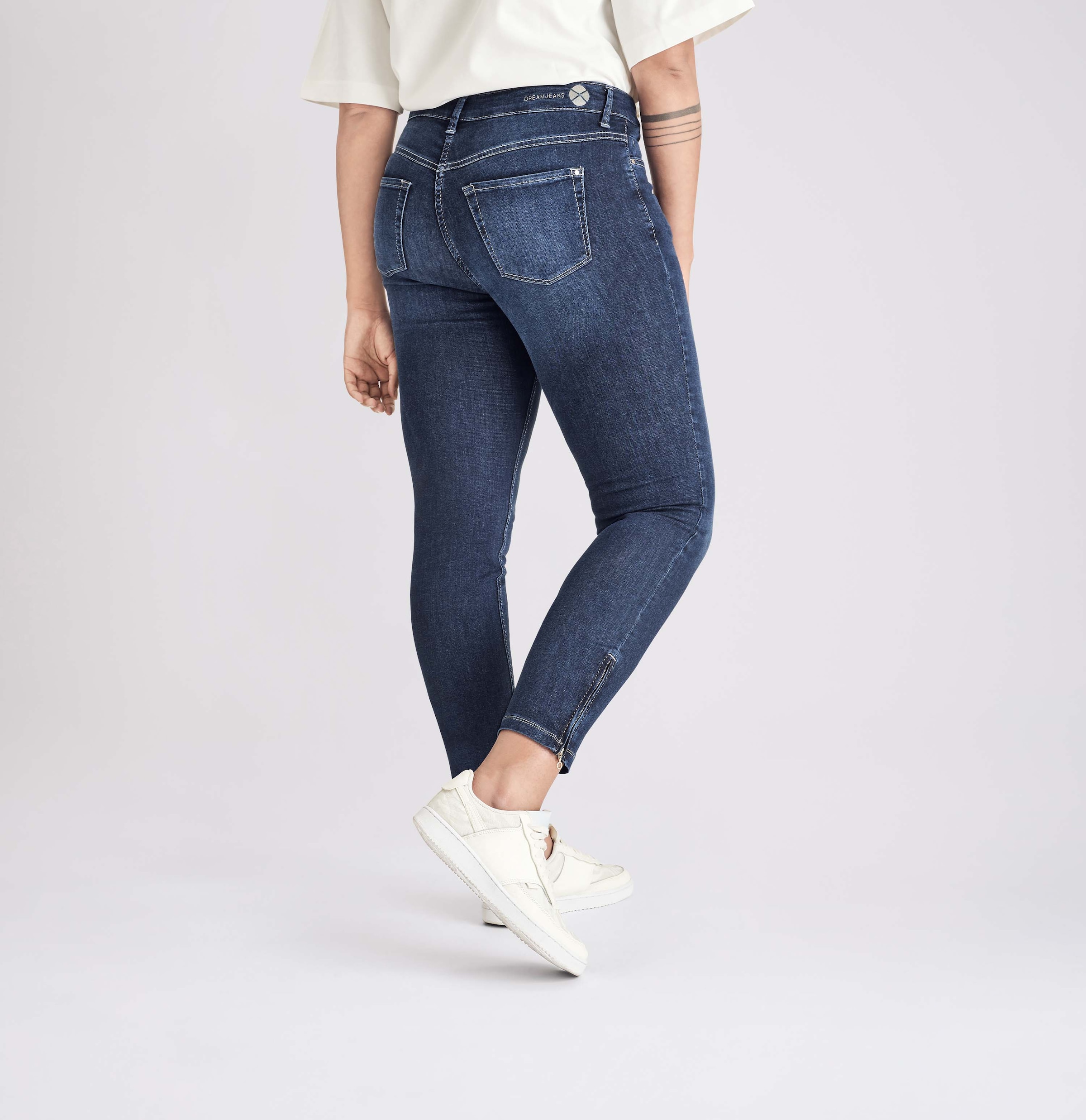MAC 7/8-Jeans »Dream Chic«, verkürzte Form mit Reissverschluss