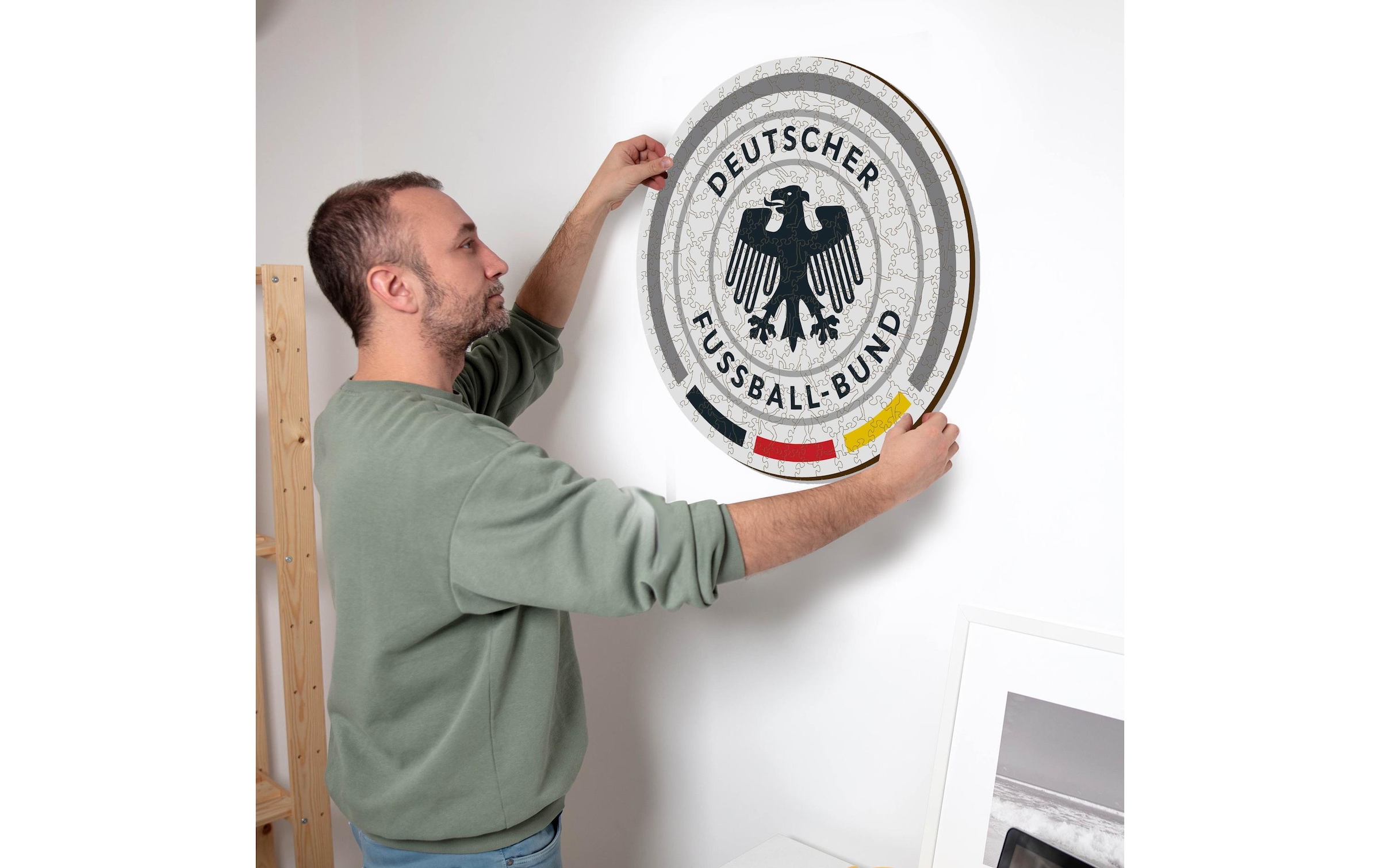 Puzzle »Iconic Deutscher Fussball-Bund (DFB) - Logo«, Holzart: Birke (Herkunftsland: China)