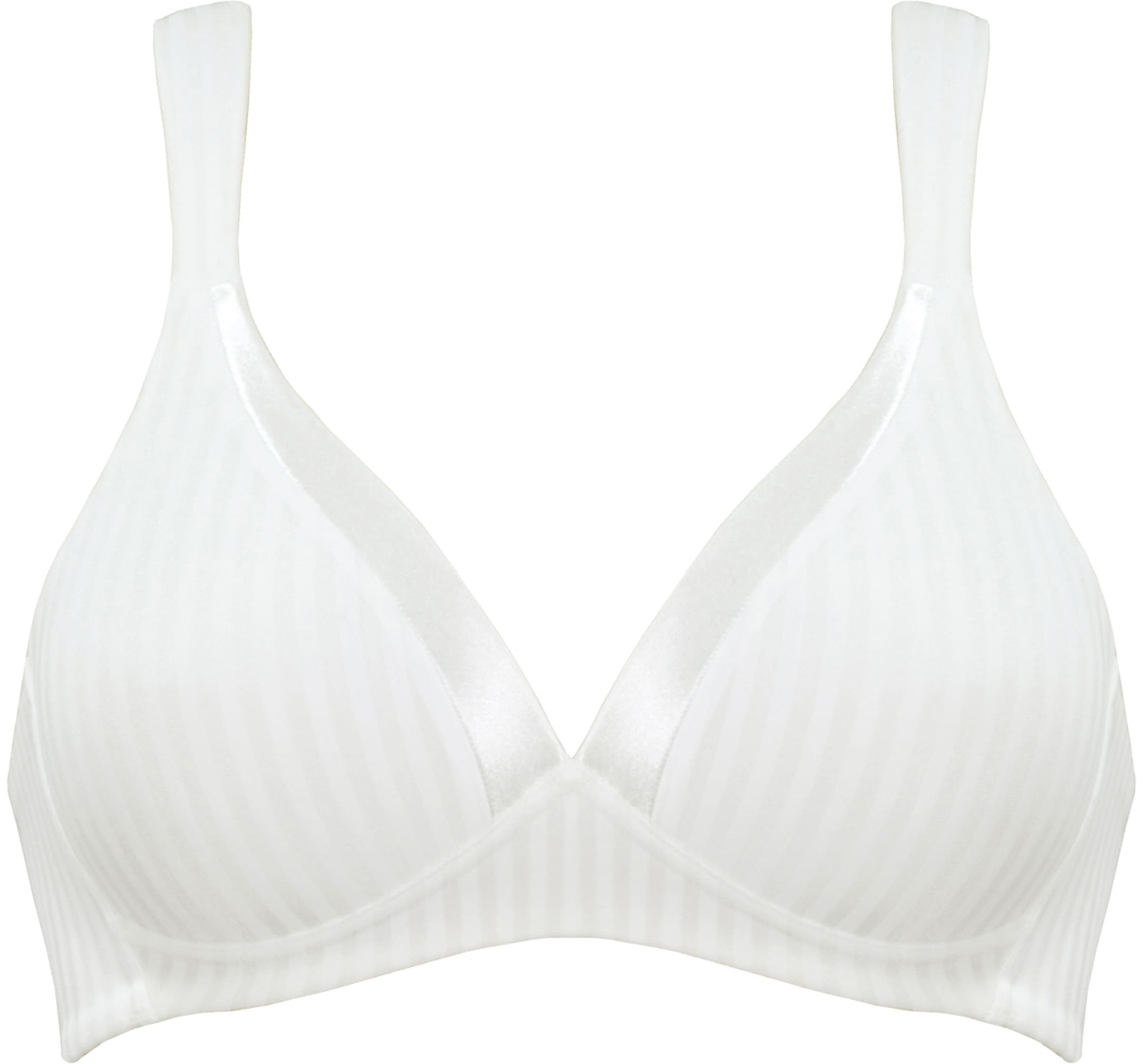 Naturana Schalen-BH »The Wednesday« mit Schale, Satinbesatz, breite Träger, Entlastungsträger, feminin