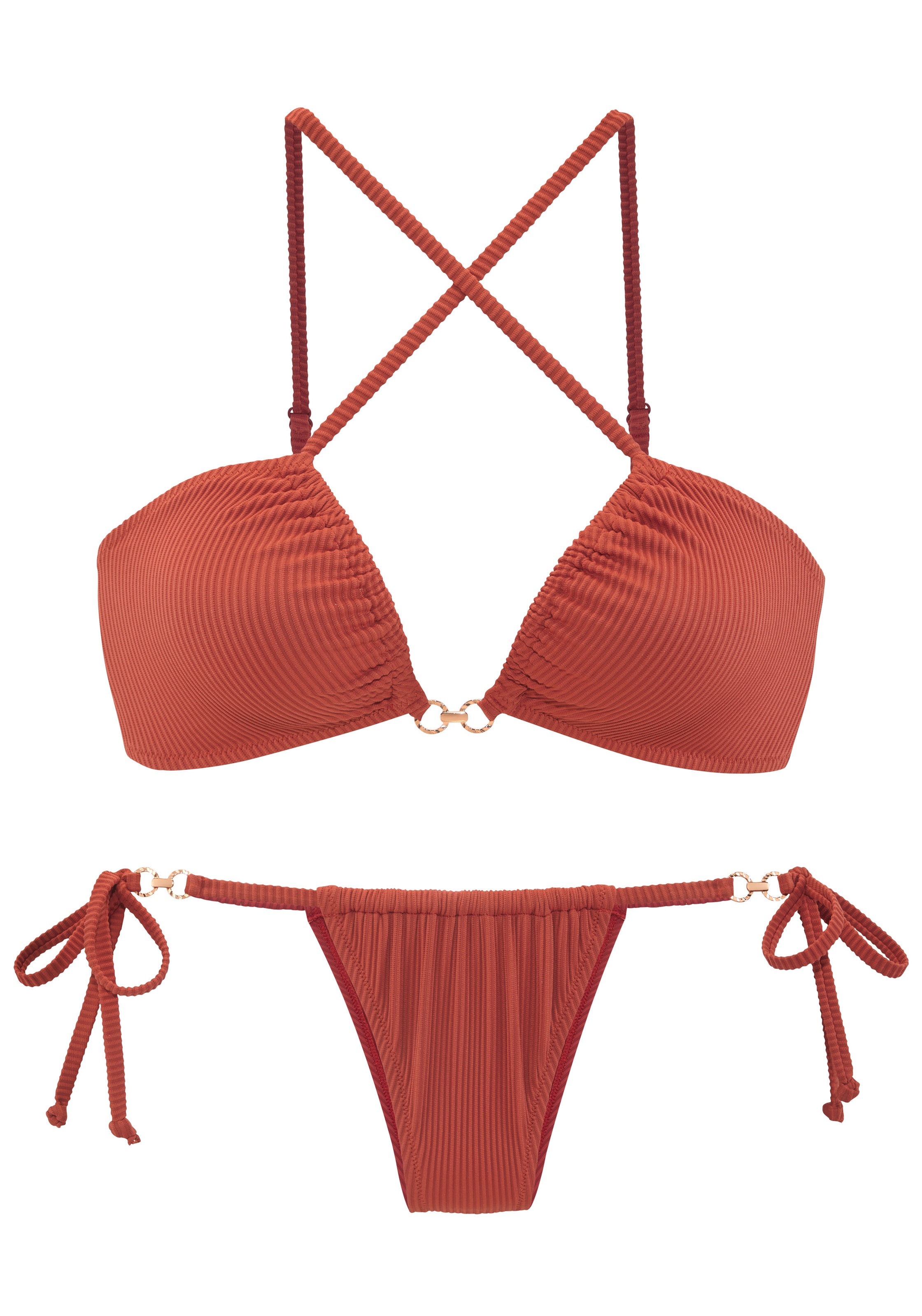 Buffalo Triangel-Bikini in moderner Rippstruktur