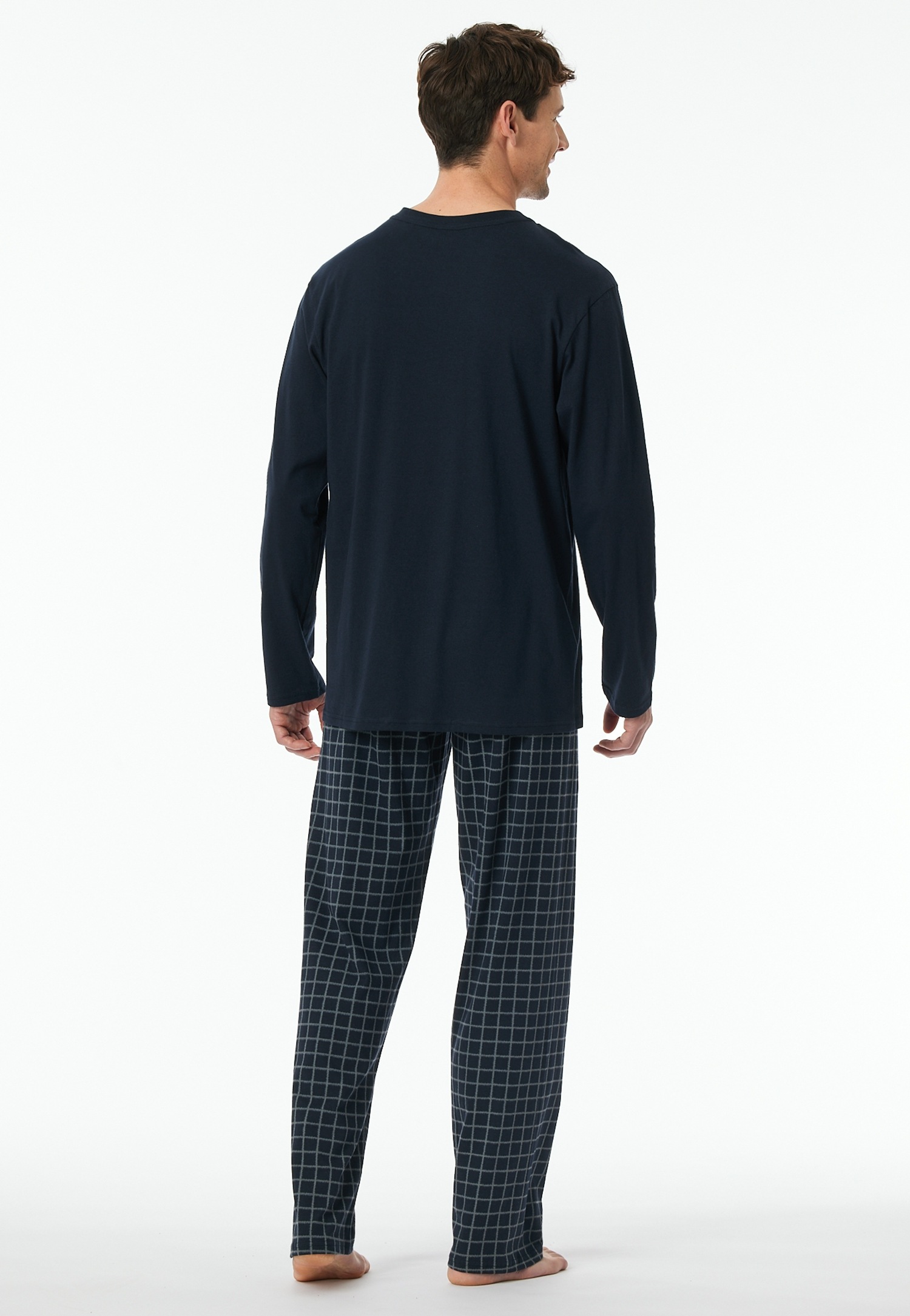 Schiesser Pyjama »"Comfort Nightwear"«, (2 tlg.), mit V-Ausschnitt und aufgesetzter Brusttasche