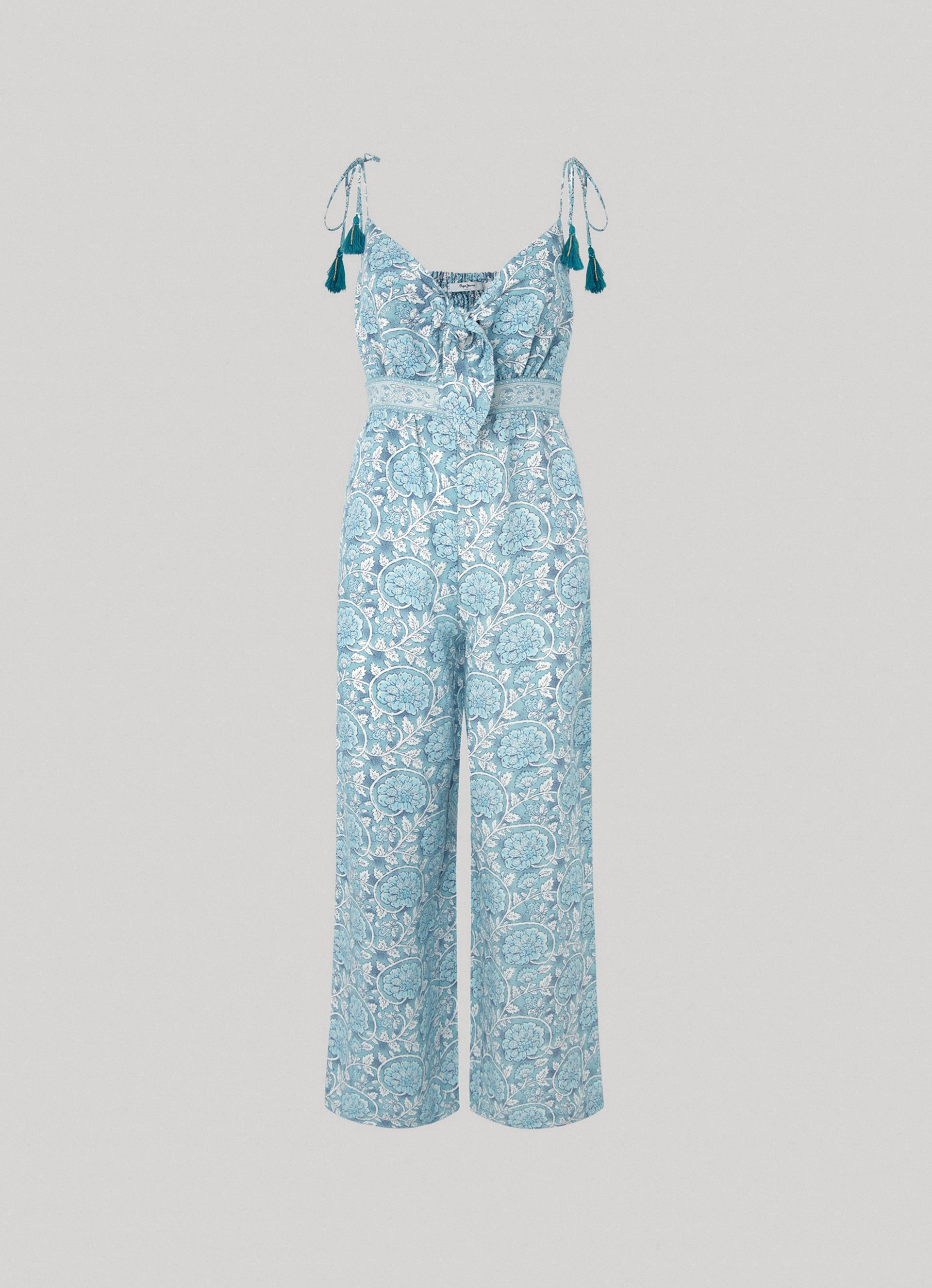 Pepe Jeans Overall »MATILDE«, mit floralem Alloverprint in sommerlicher Qualität mit Leinen