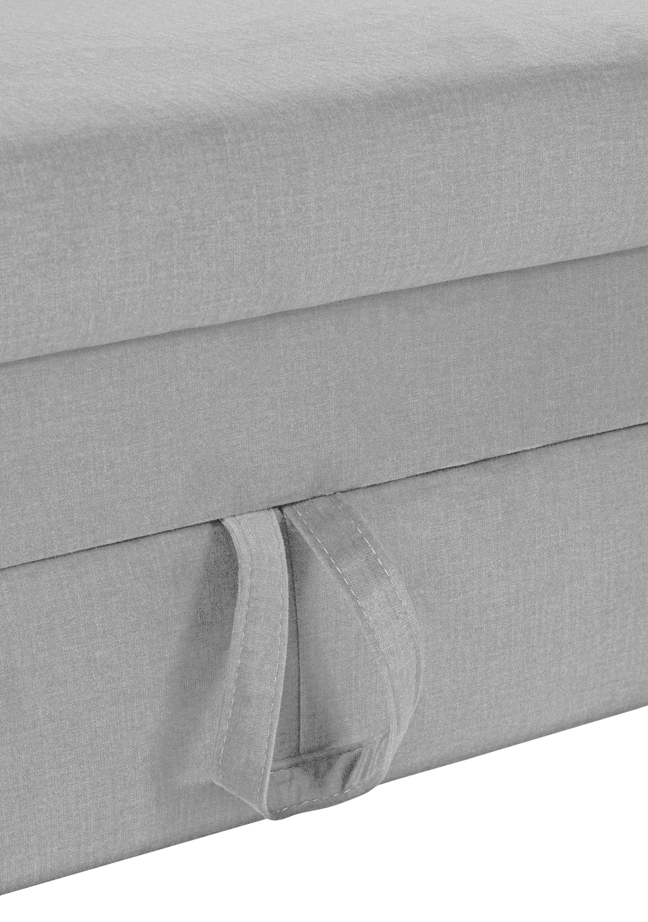 COTTA Ecksofa »Morven L-Form mit Kopfteilverstellung«, wahlweise mit Bettfunktion, Bettkasten & Wireless-Charger