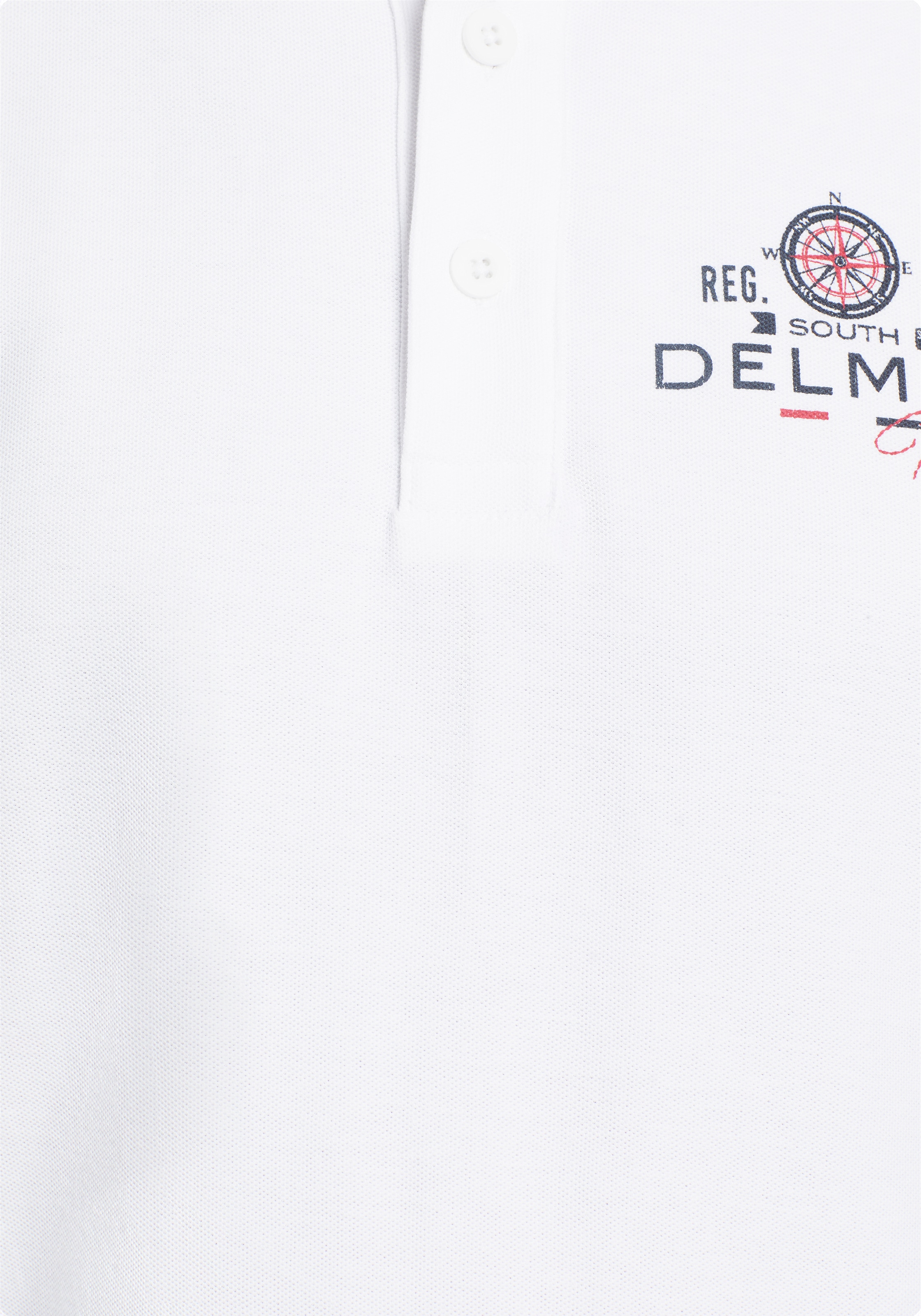 DELMAO Poloshirt, mit Brustprint