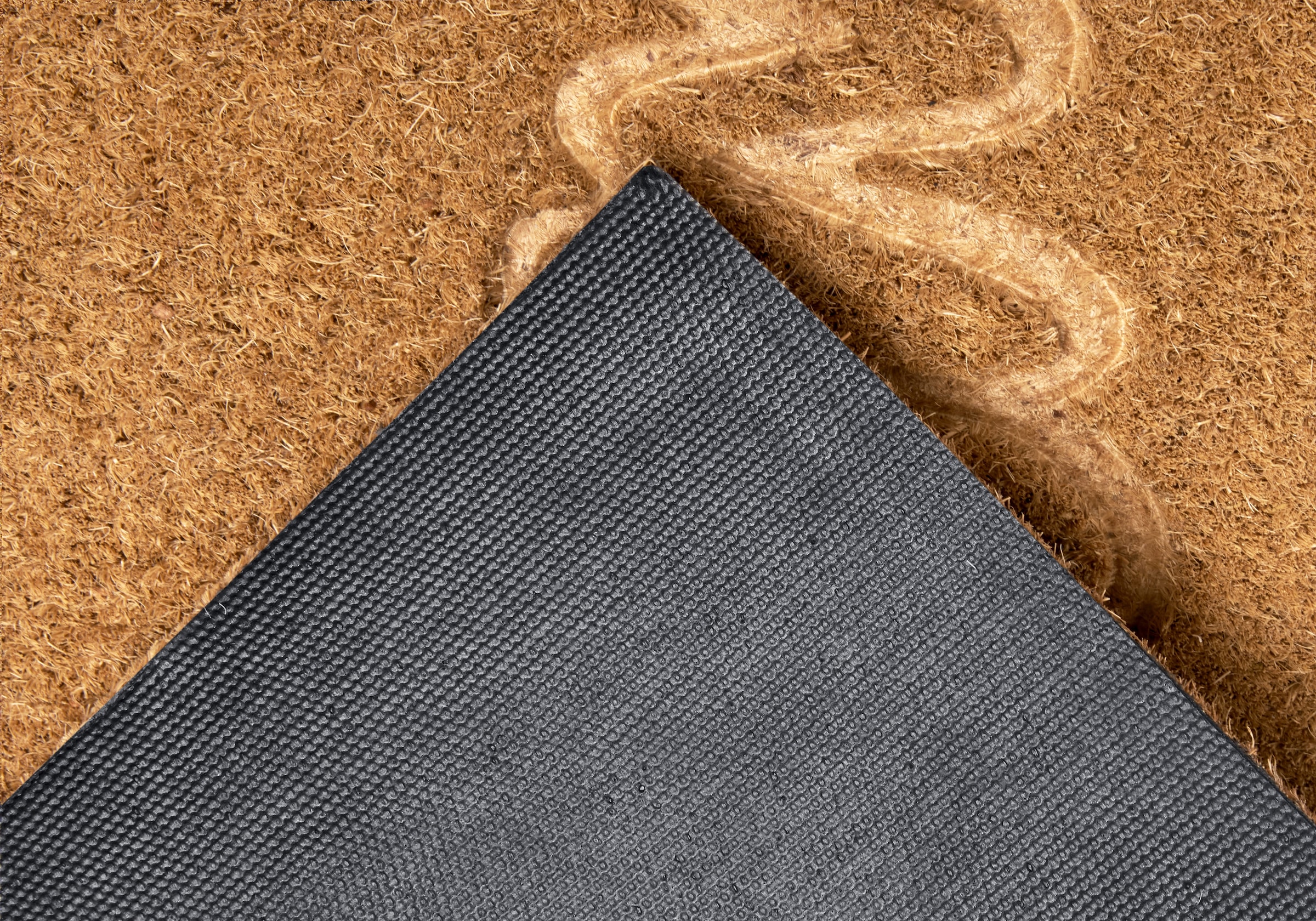 HANSE Home Fussmatte »Welcome, Türmatte«, rechteckig, 15 mm Höhe, Kokos, Schmutzfangmatte, Outdoor, Rutschfest, Innen, Kokosmatte, Flur