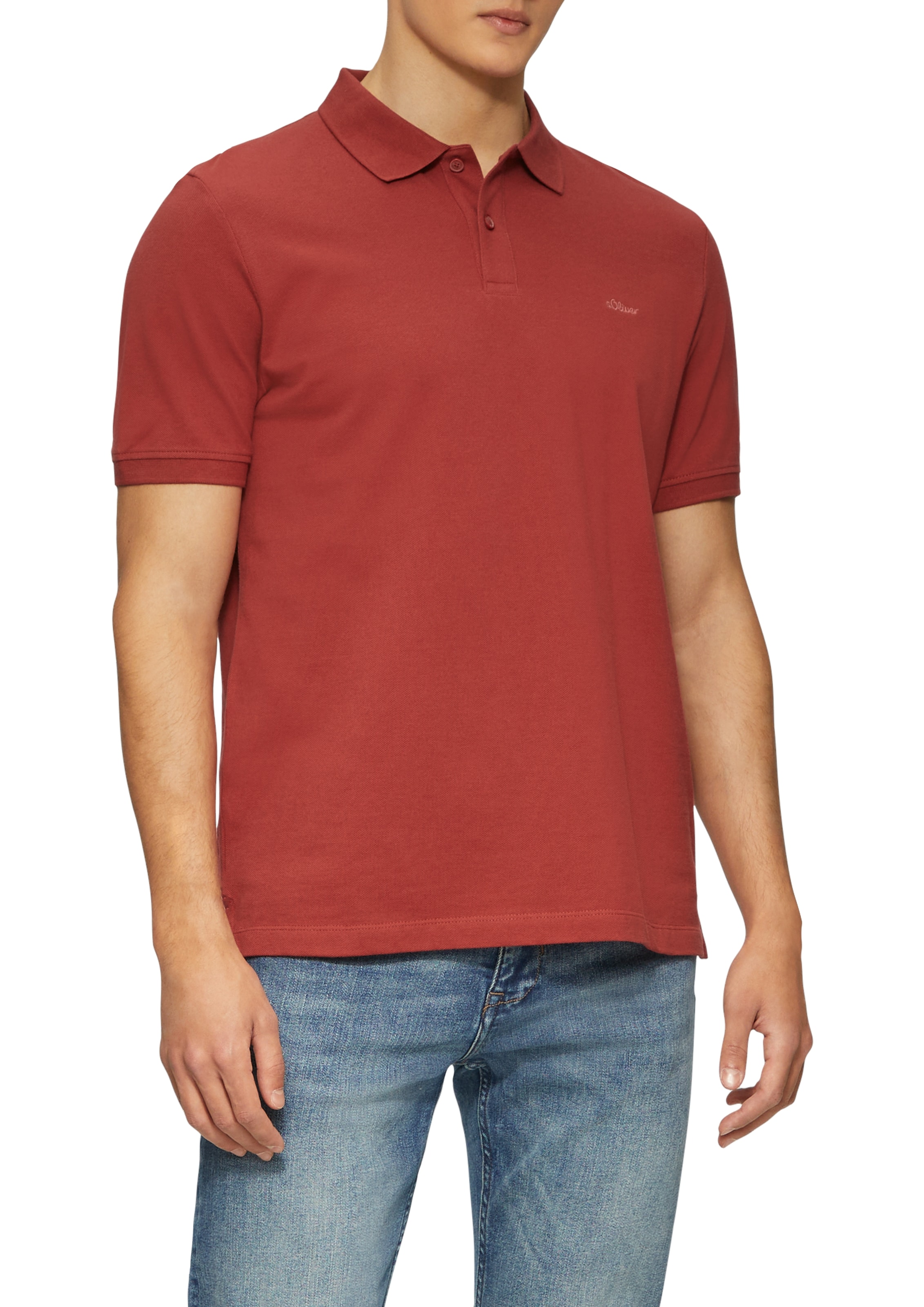 s.Oliver Poloshirt, mit Logostickerei