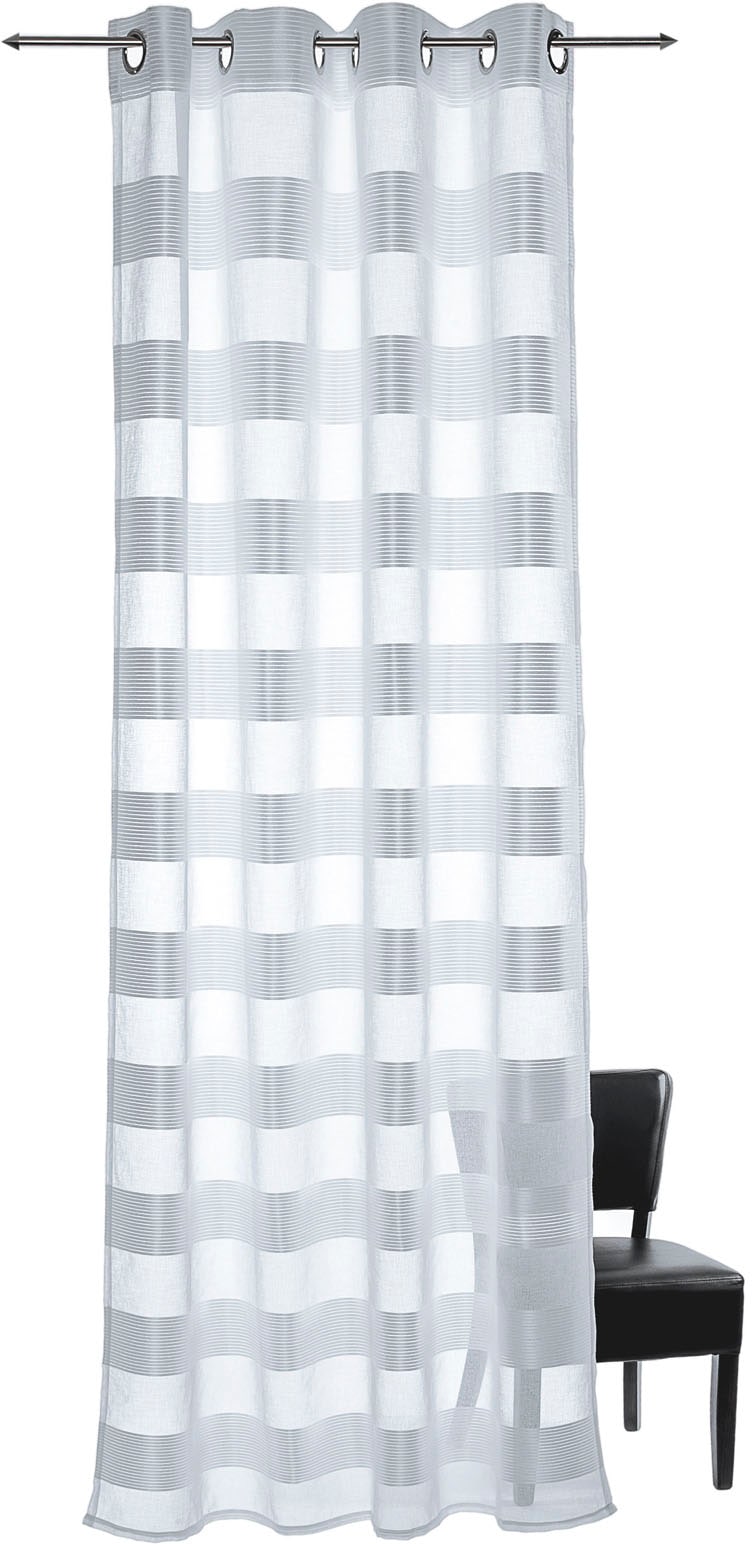 decolife Vorhang »Ella«, (1 St.), HxB: 245x135, Ösen-Vorhang mit  Querstreifen online shoppen | Jelmoli-Versand