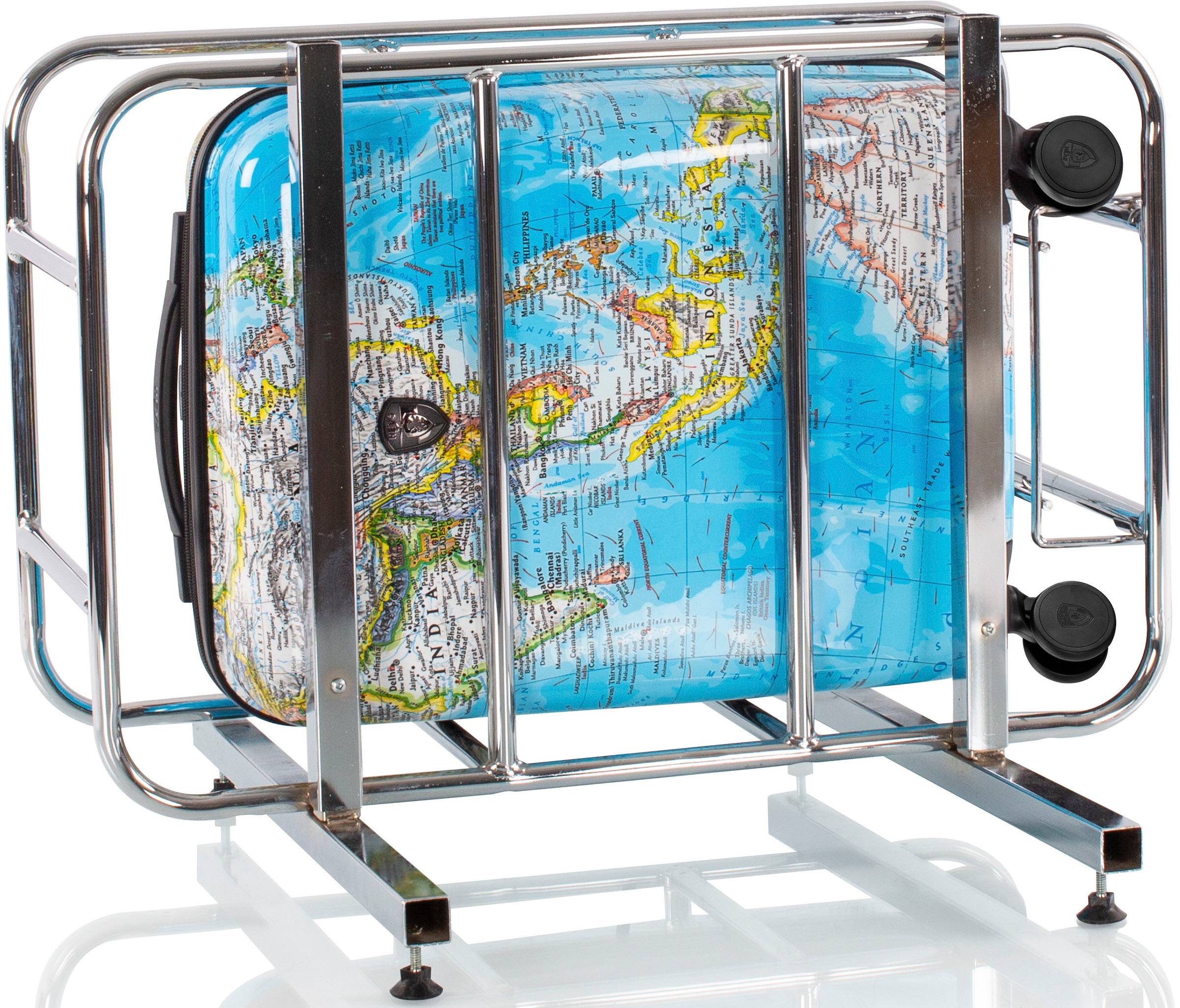 Heys Hartschalen-Trolley »Journey 3G bunt, 53 cm«, 4 Rollen, Heys x Joachim Llambi Hartschalen-Koffer Volumenerweiterung