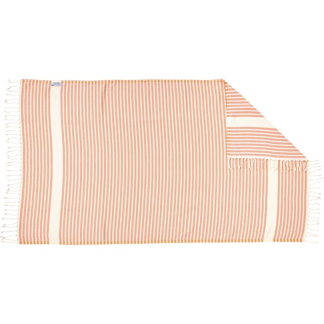 ❤ done.® Plaid »Lounge Stripes«, Leichtes Plaid mit geknoteten Fransen  kaufen im Jelmoli-Online Shop