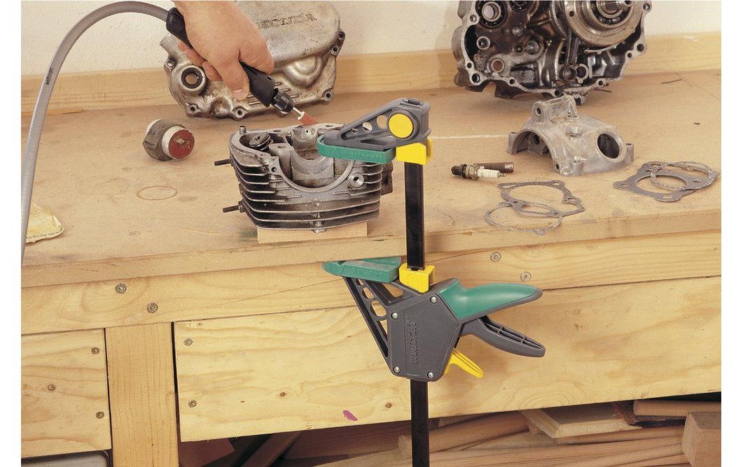 Wolfcraft Schraubzwinge »EHZ PRO 100«, Ausladung 100 mm / Dehnbereich 210 - 710 mm