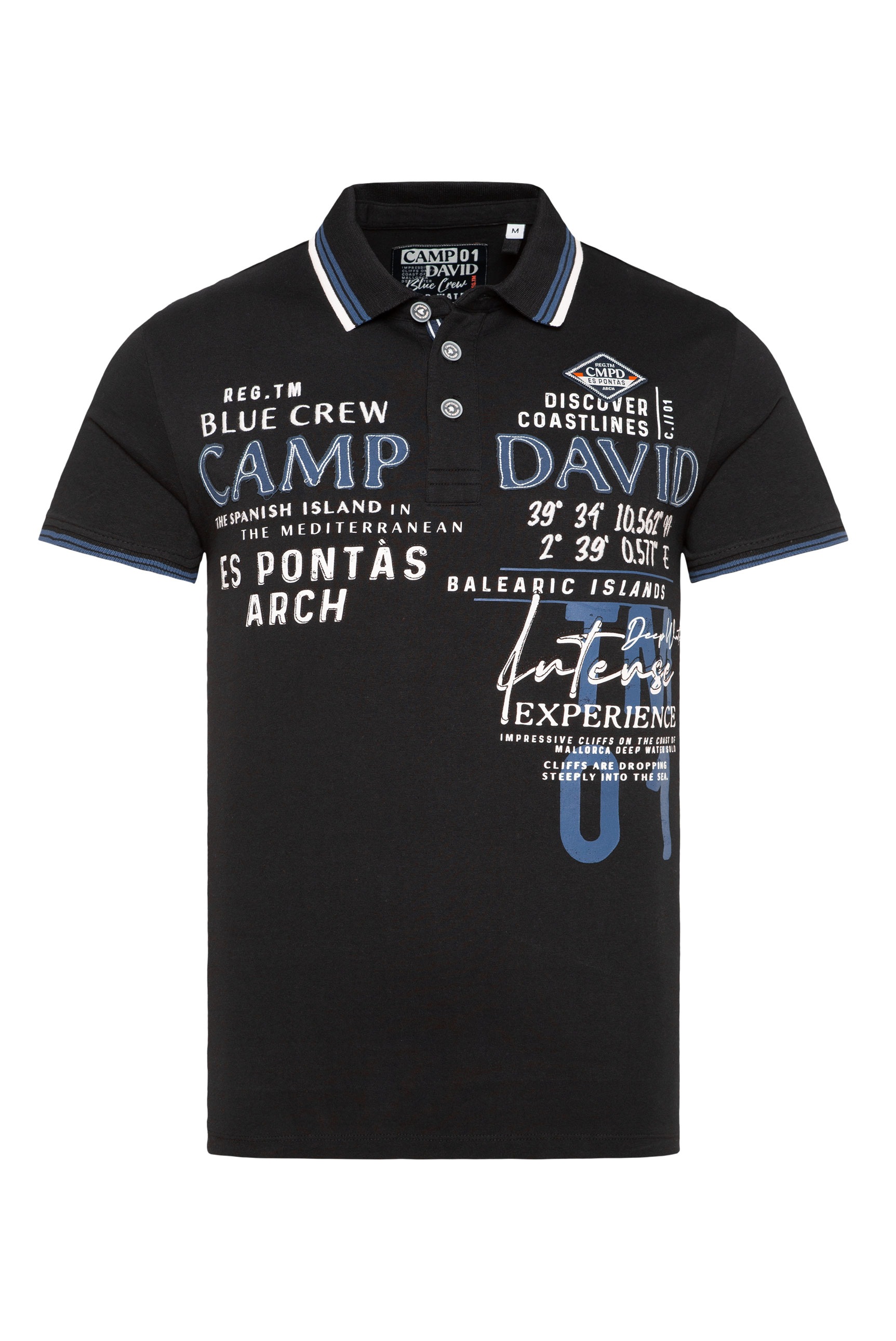CAMP DAVID Poloshirt, mit Logo Artworks