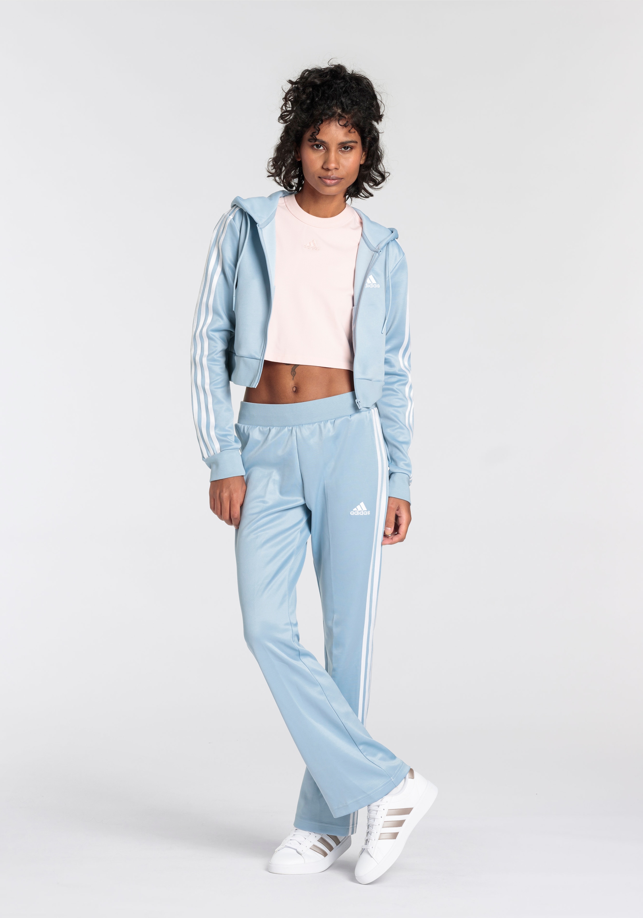 Adidas jogginganzug grau damen on sale