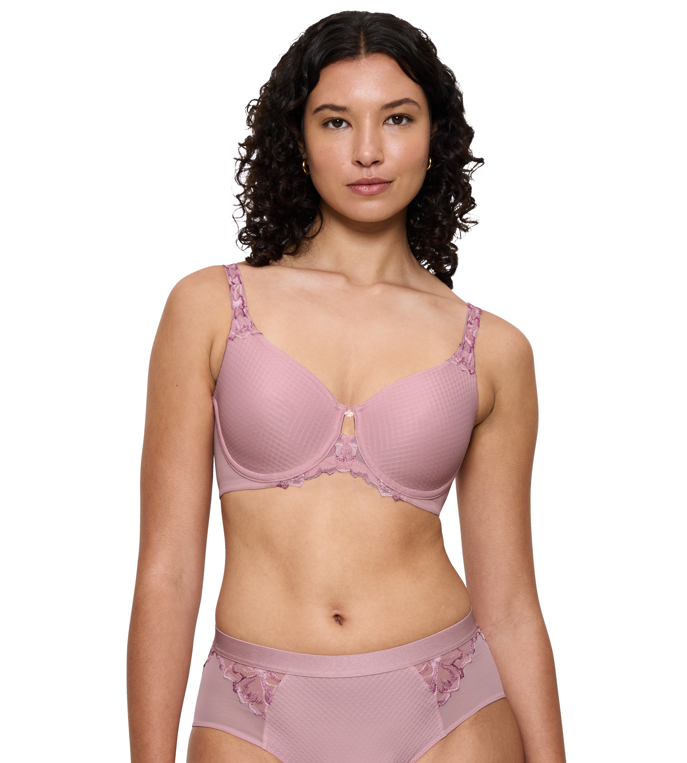 Triumph Minimizer-BH "Wild Azalea Florale" Spitzendetails, Satin-Jacquard, Träger verstellbar