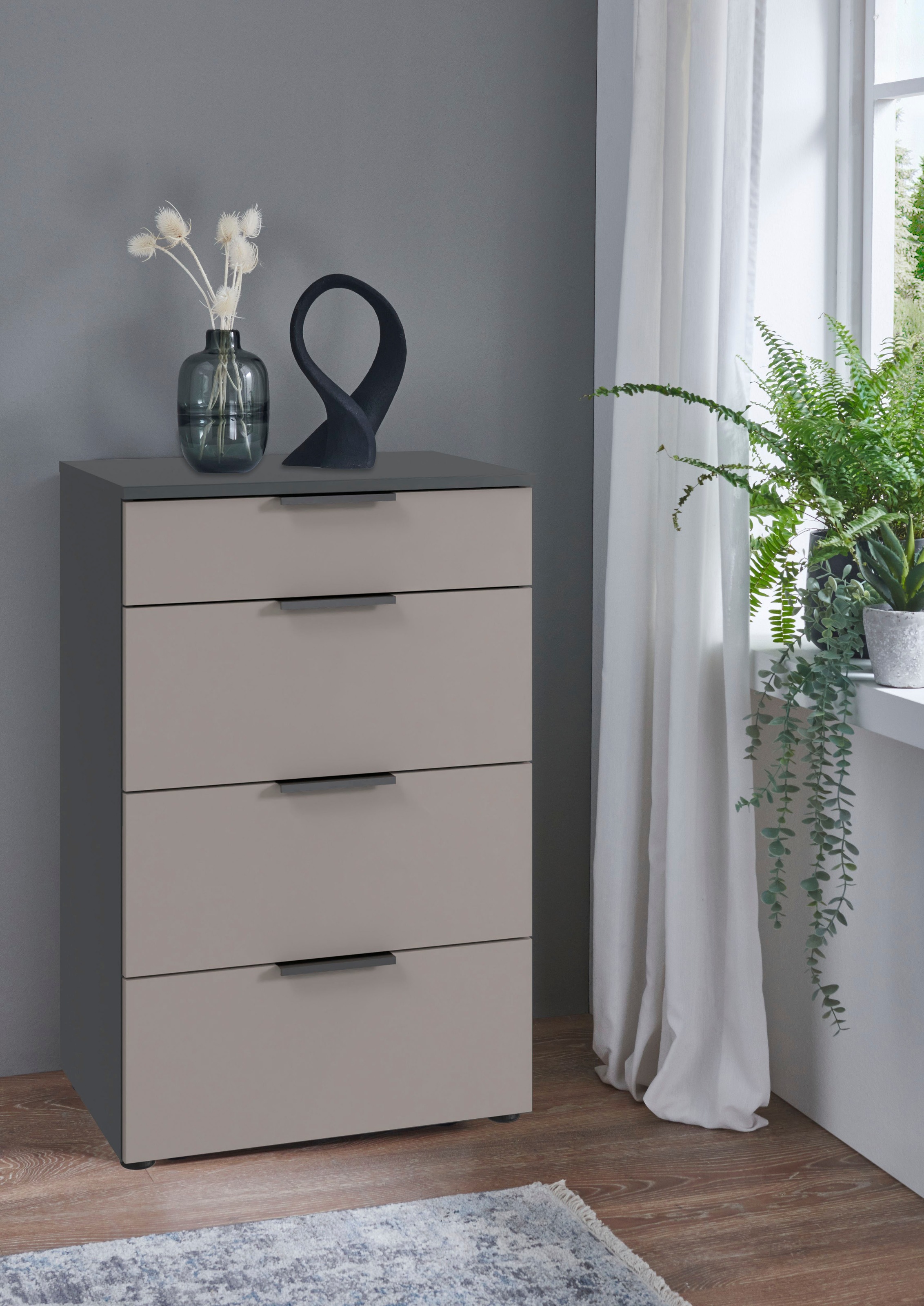 Wimex Schubkastenkommode "Oxford by fresh to go, mit 4 Schubladen, MADE IN GERMANY" 54cm breit,41cm tief, 84cm hoch, Mit Soft-close Beschlägen, in verschiedenen Farben erhältlich