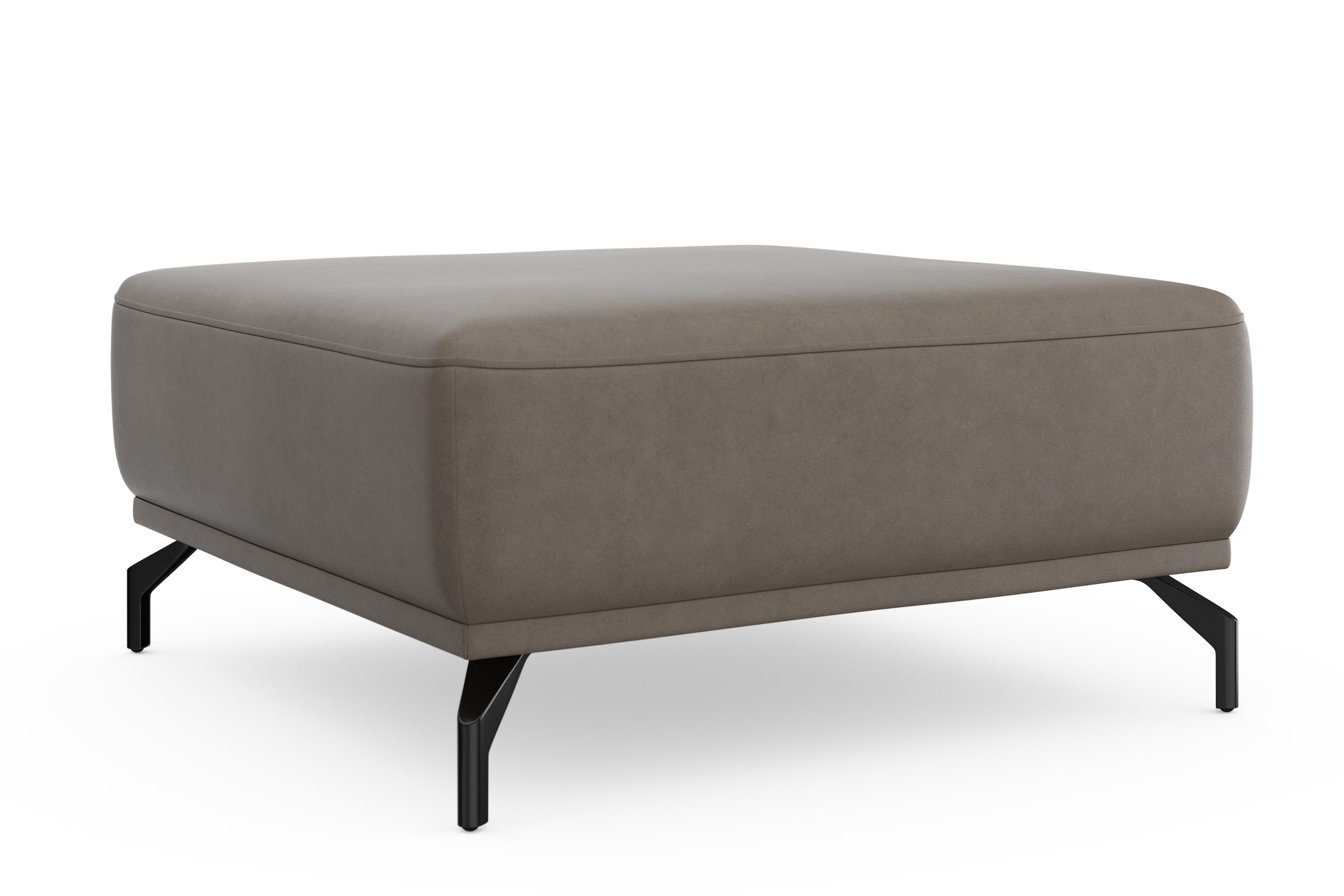 sit&more Hocker »Bailando«, mit Federkern und schwarzen, matten Metallfüssen