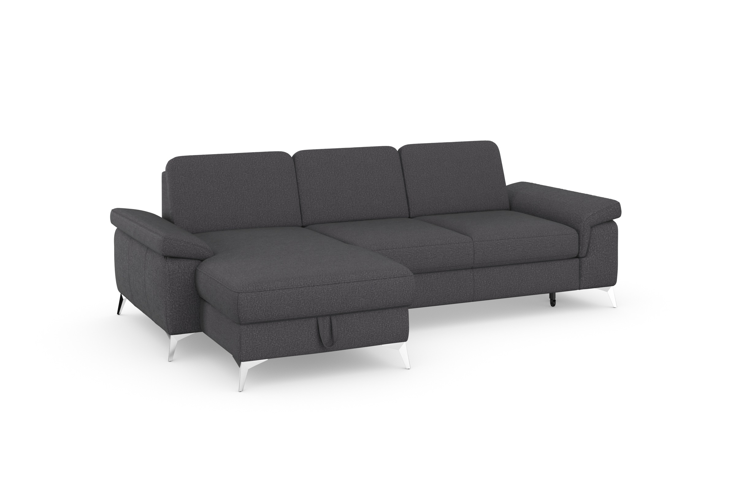 sit&more Ecksofa »Padua L-Form«, inklusive Sitztiefenverstellung, Armteilfunktion und Federkern