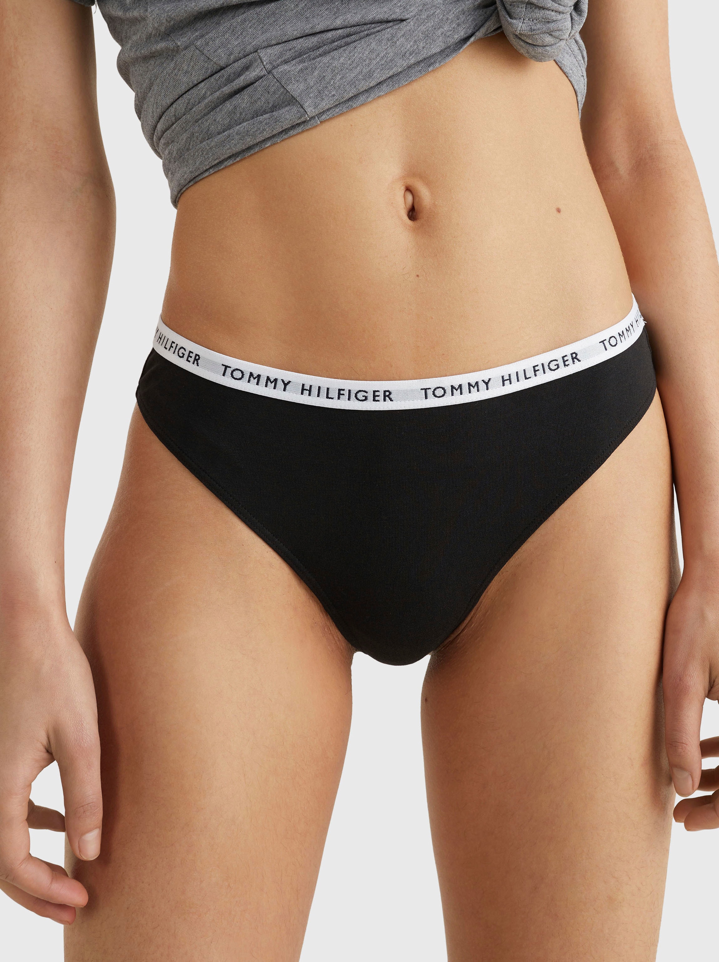Tommy Hilfiger Underwear String, (3 St.), mit schmalem Logobündchen