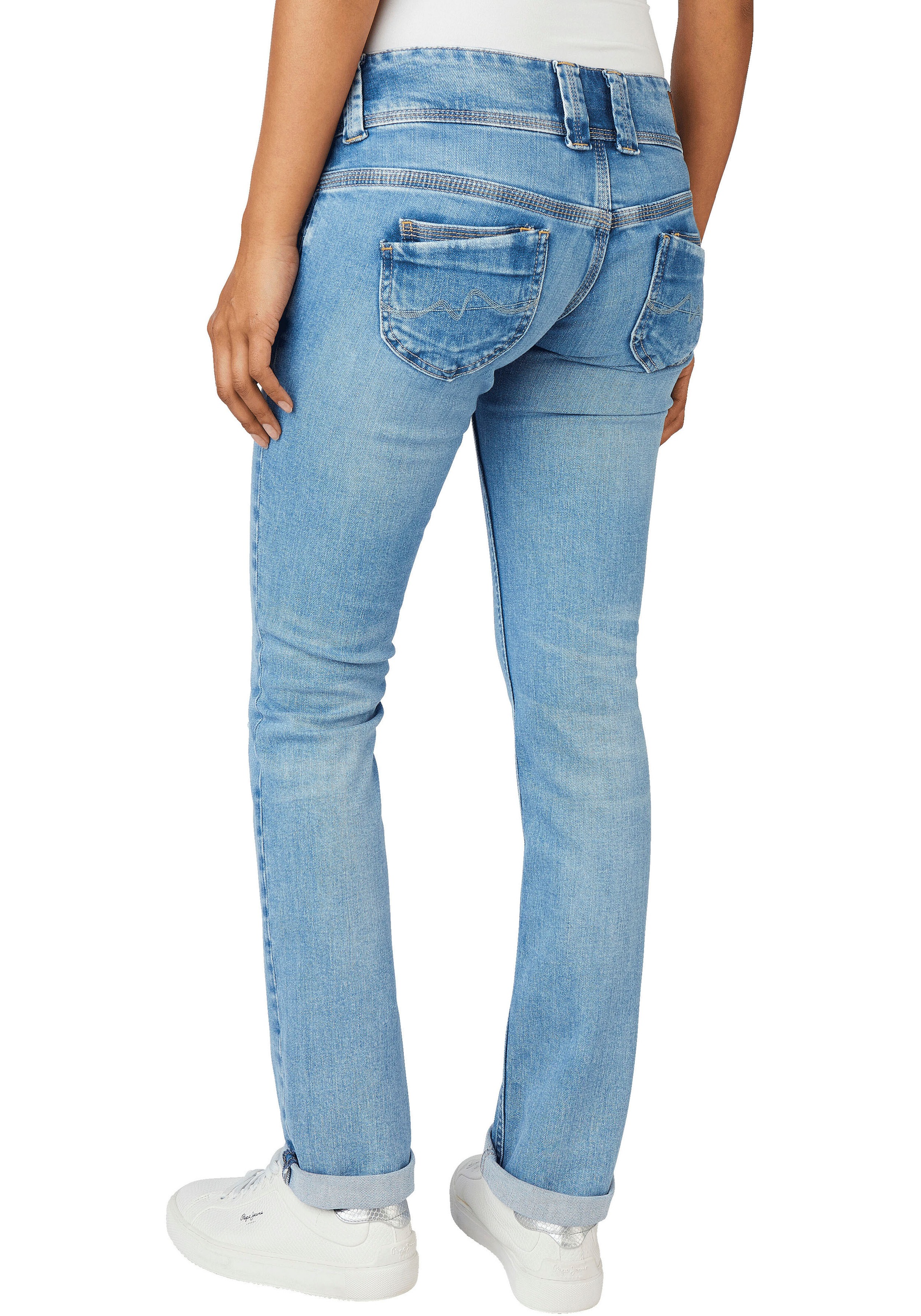 Pepe Jeans Gerade Jeans »VENUS«, mit Badge
