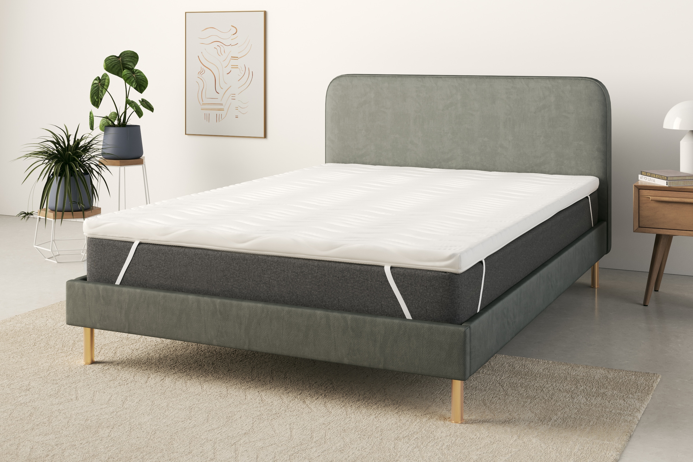 OTTO home Topper "Sangsjon, Topper 90x200 cm,180x200 cm" Matratze, Boxspringbett, Allergiker geeignet (Hausstauballergiker)