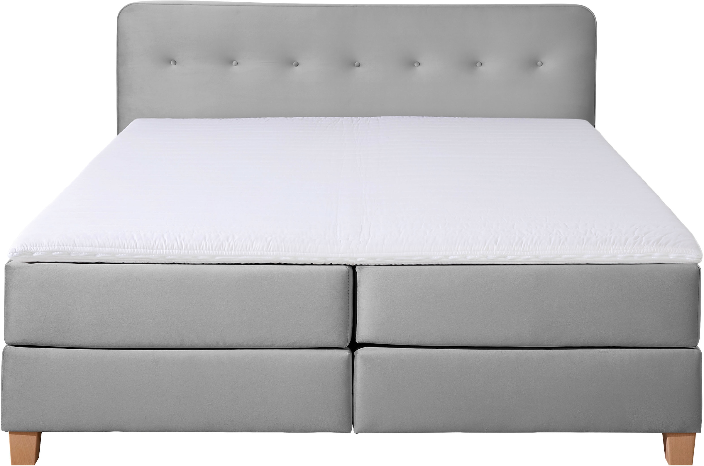 Home affaire Boxspringbett »Fargo«, in Überlänge 220 cm, mit Topper, 3 Ausführungen, 4, Breiten