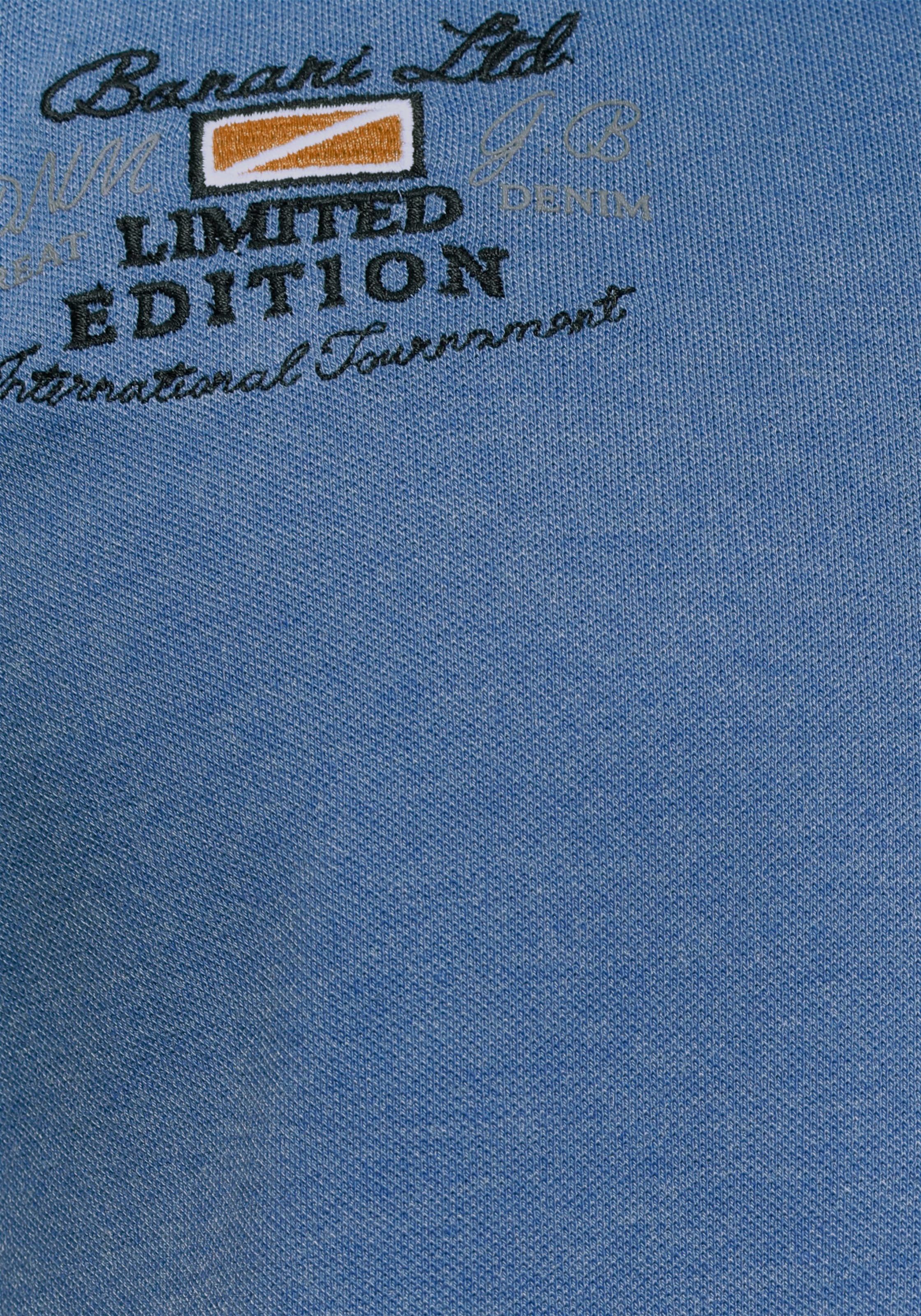 Bruno Banani Poloshirt, Kurzarm, körpernahe Passform, unifarben, mit Polokragen