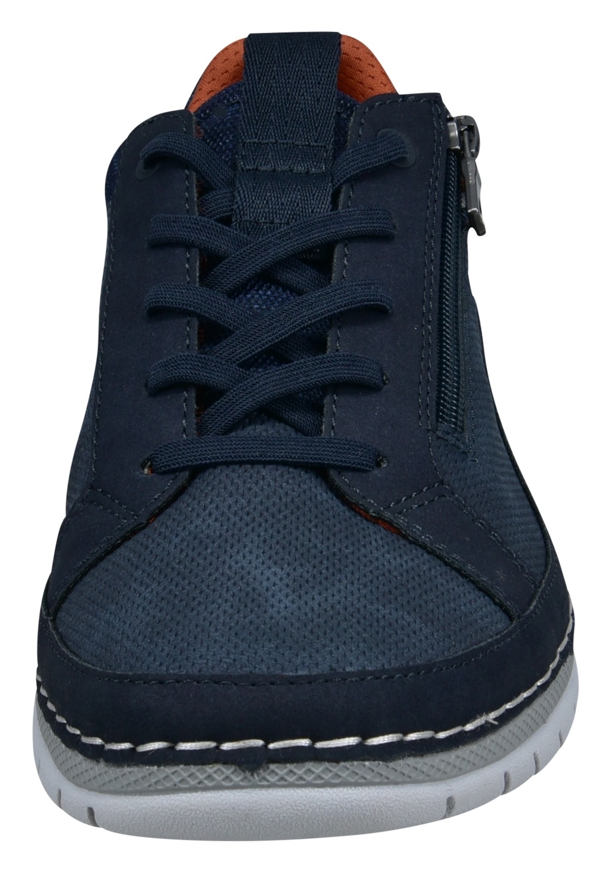 bugatti Slip-On Sneaker, Freizeitschuh, Halbschuh, Slipper mit Kontrast-Rahmennaht