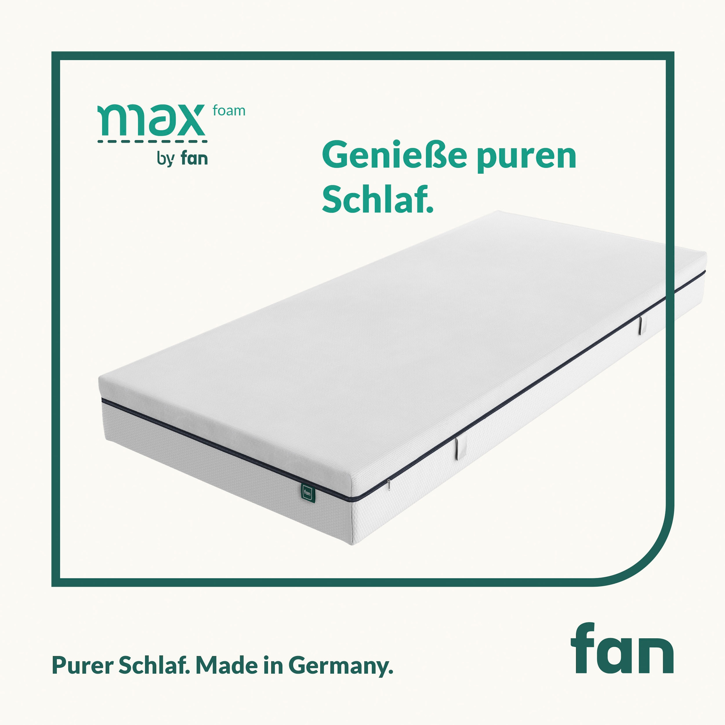 fan Komfortschaummatratze »max foam by fan, 5 Zonen Matratze 90x200 cm, 140x200 & weitere Grössen«, 18 cm hoch, Raumgewicht: 30 kg/m³, (1 St.), Matratze flexibel bis 140 kg, ergonomisch, atmungsaktiv