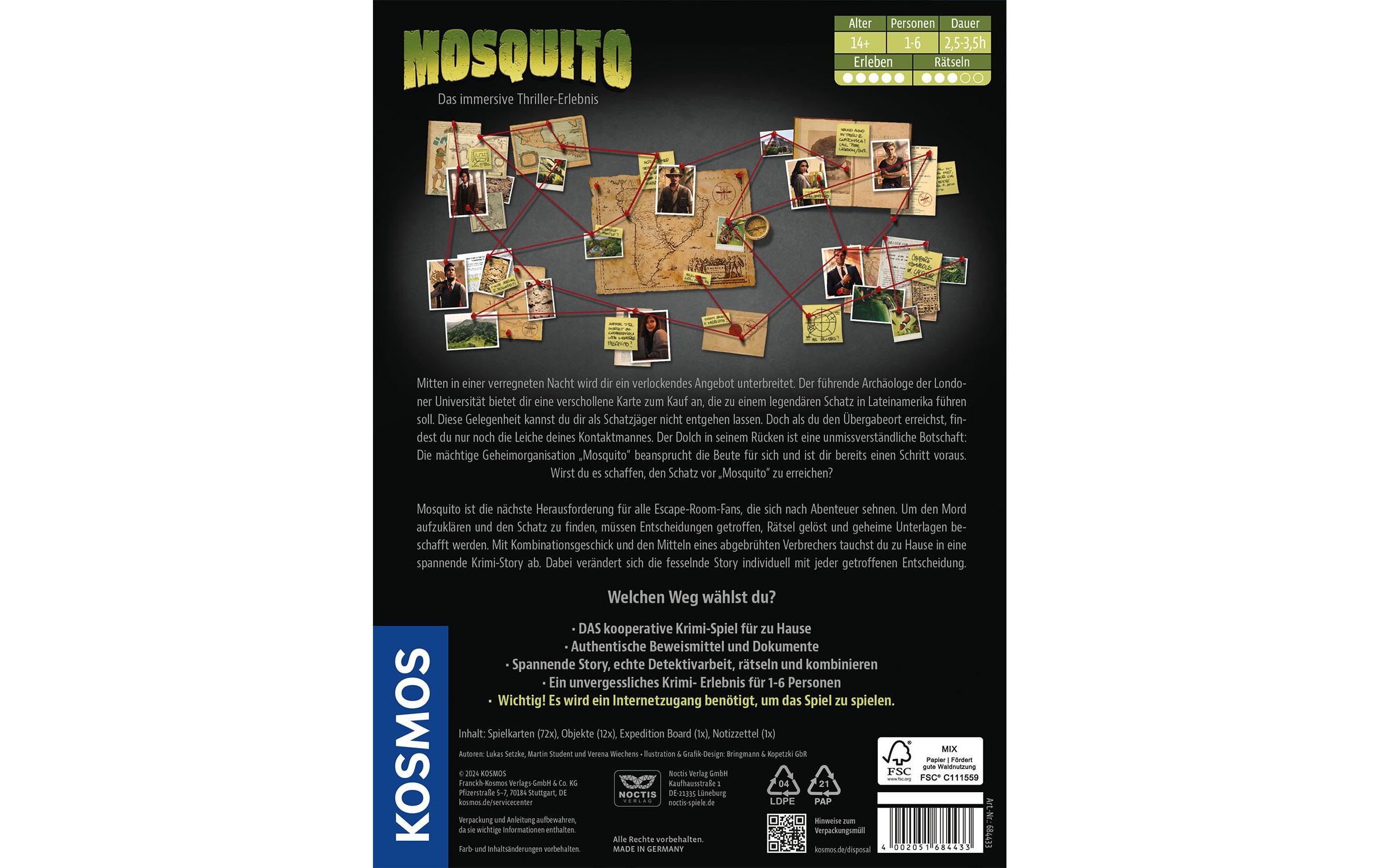 Kosmos Spiel »Masters of crime Mosquito«
