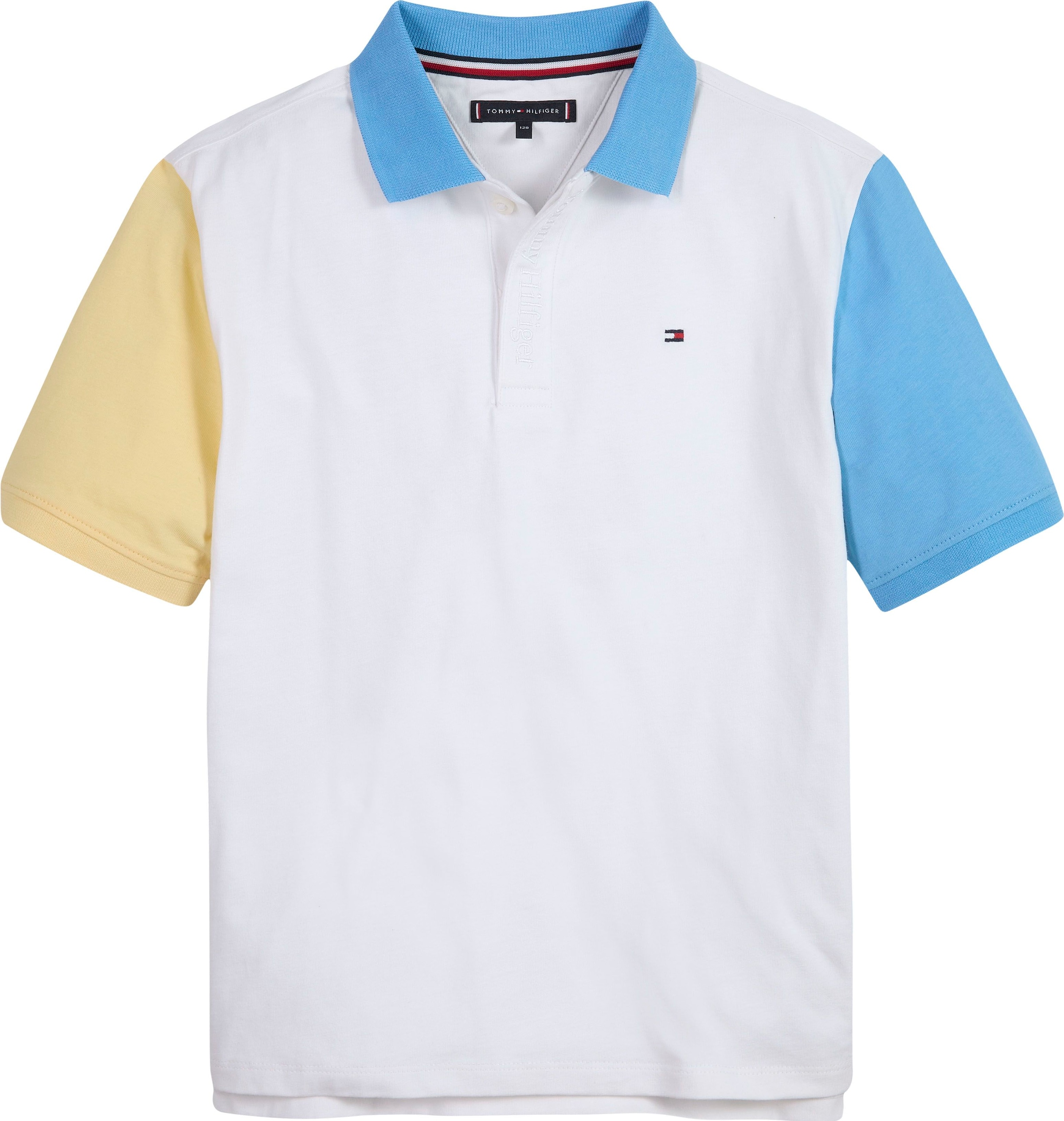 Tommy Hilfiger Poloshirt »OVERSIZED COLORBLOCK POLO«, mit Ärmeln im Colorblock-Design