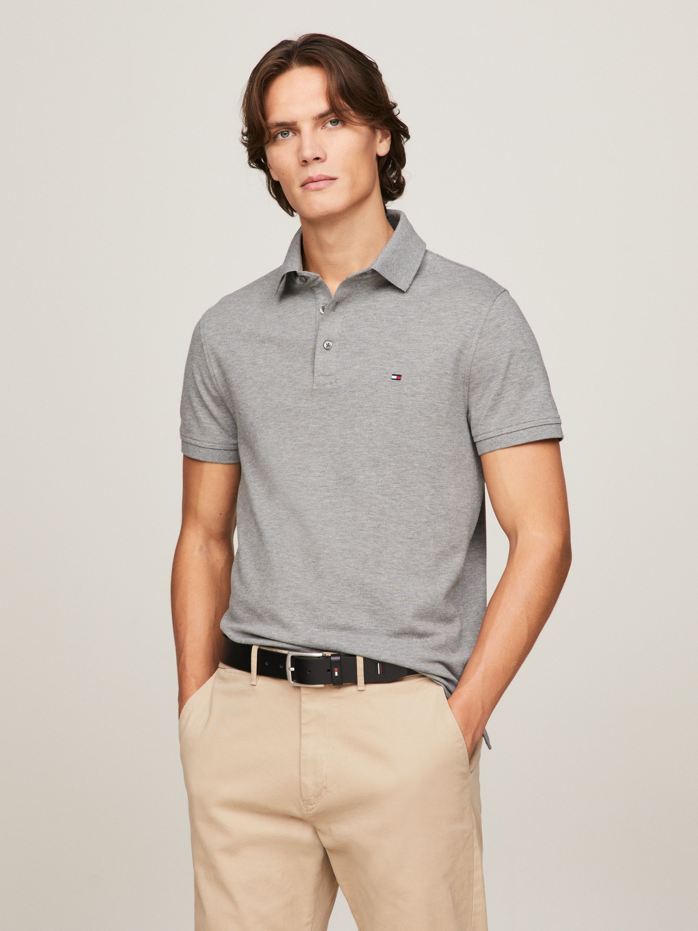 Tommy Hilfiger Poloshirt »1985 SLIM POLO«, aus leicht strukturiertem Piqué-Material