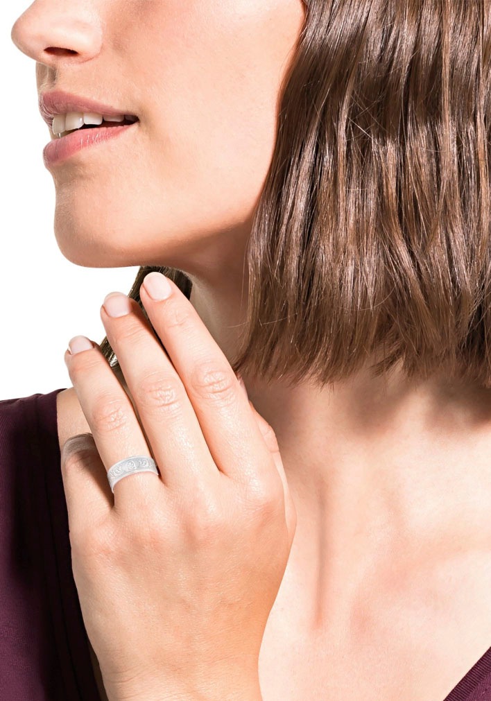 Amor Fingerring "Funkelnd Rosé, 9853762-809-823-946-878-892-908-953-922-939"