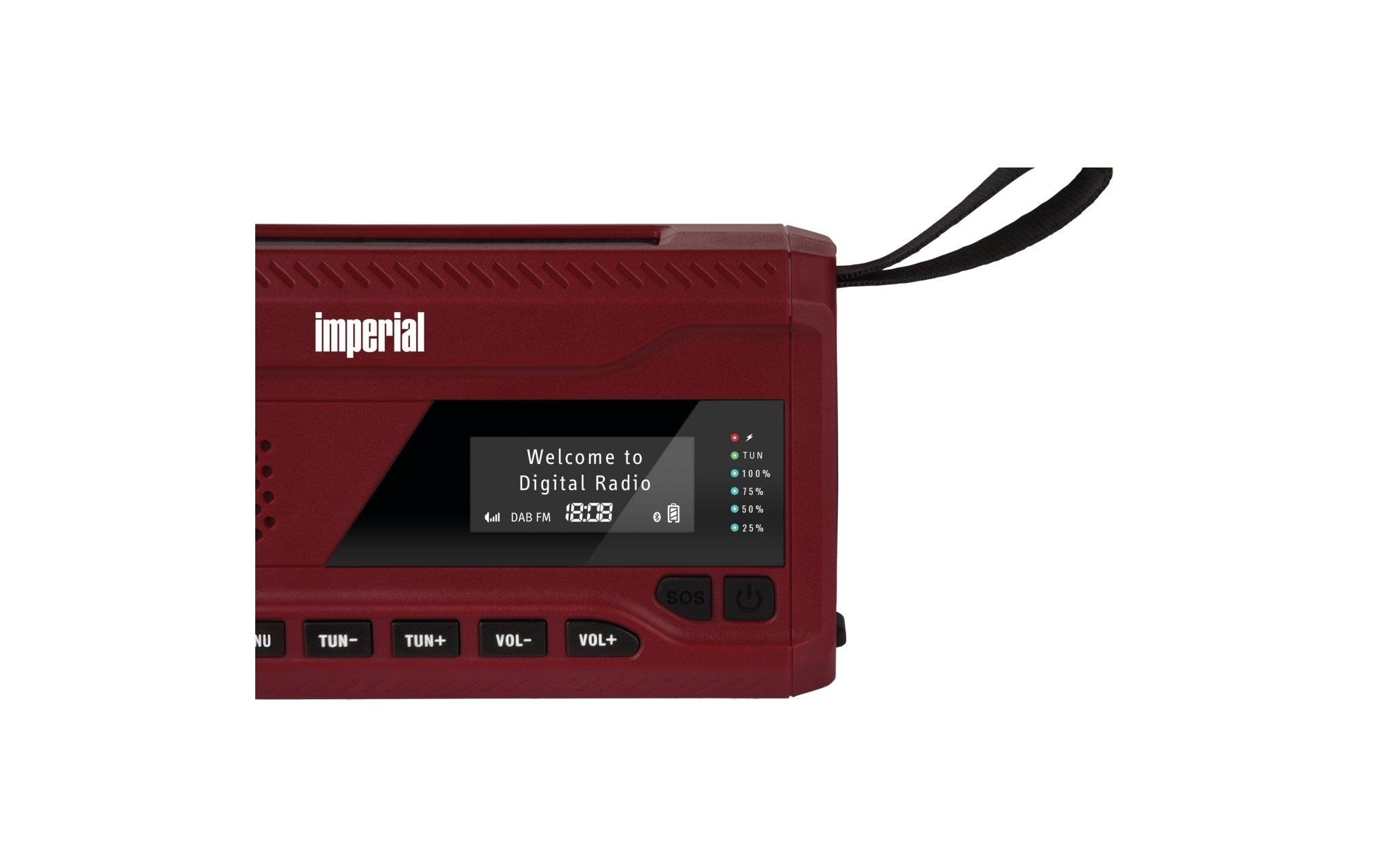 IMPERIAL Digitalradio (DAB+) »DABMAN OR 2 Neonrot«, (Digitalradio (DAB+)-FM-Tuner)